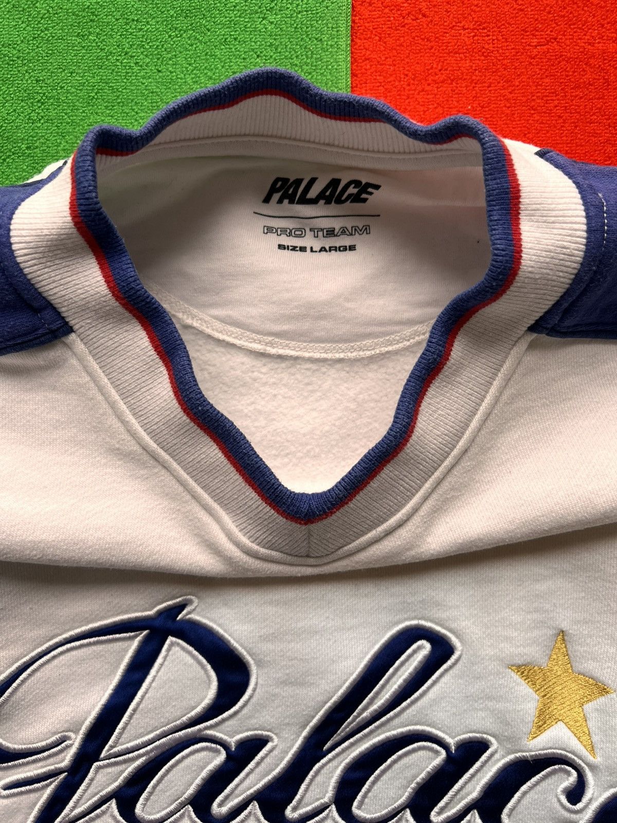 Palace L Palace Skateboards Star Script Crewneck Sweatshirt uk usa Size US L / EU 52-54 / 3 - 18 Thumbnail