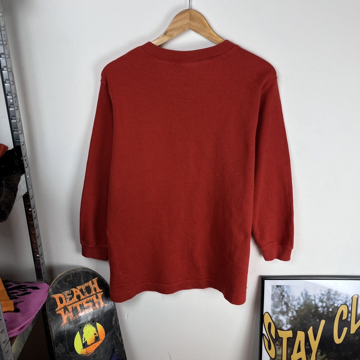 Reebok Vintage orange sweatshirt Reebok small logo y2k 90s Rap Size US M / EU 48-50 / 2 - 2 Thumbnail