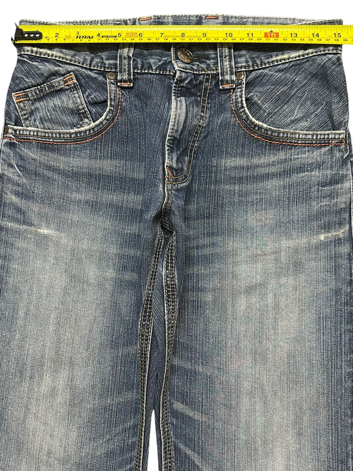 Edwin Edwin XV Exclusive Vintage Blue Faded Wash Style Loose Fits Size US 30 / EU 46 - 11 Thumbnail