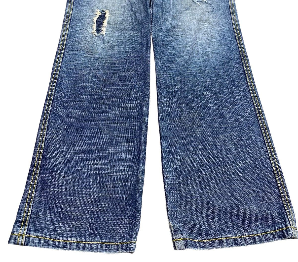 Japanese Brand Monsteat Distressed Flap Pocket Blue Jeans Size US 31 - 5 Thumbnail
