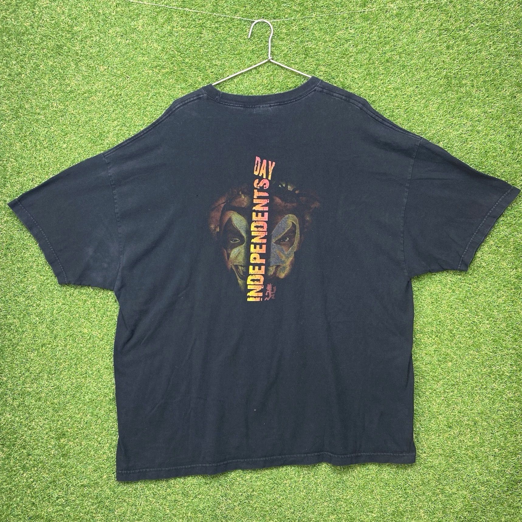 Gildan VINTAGE ICP Shirt Mens 3XL Insane Clown Posse Tee Independence Day Twisted Shirt 3XL Black 90s Band Music Festival Mens Tee Size US XXL / EU 58 / 5 - 2 Thumbnail