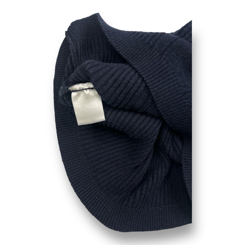 Daniele Alessandrini Daniele Alessandrini Knit Sleevless Navy Blue Top Size Small Size S / US 4 / IT 40 - 4 Thumbnail