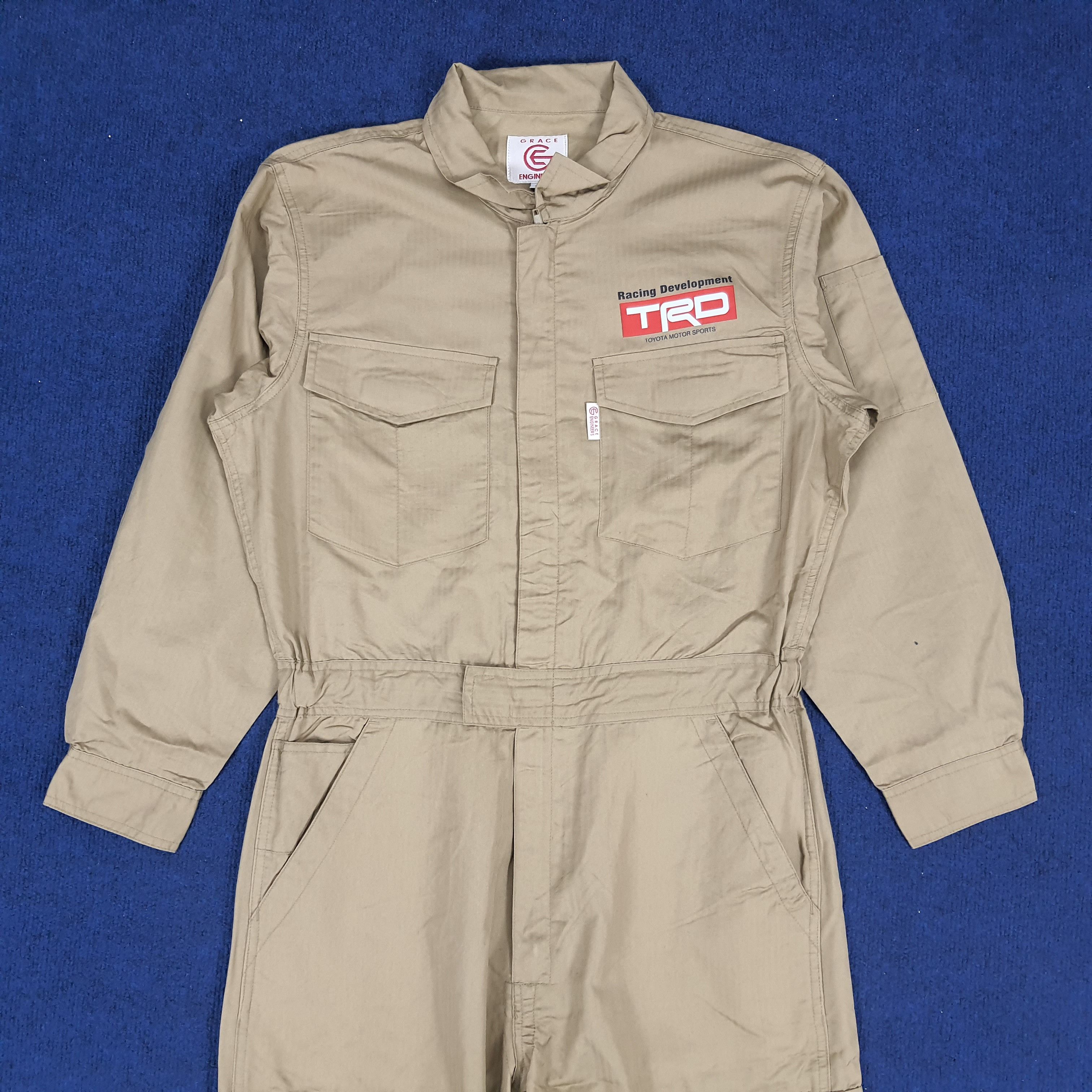 Vintage Toyota Motorsports Japanese Brand Workwear Coverall
