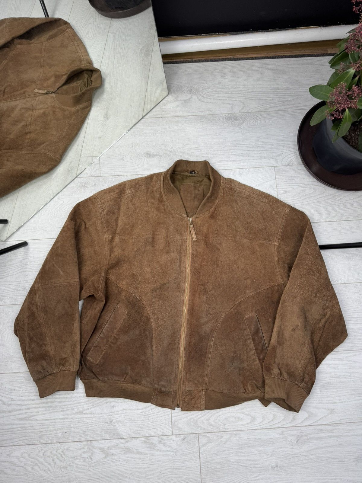 Vintage Vintage Brown Leather Jacket Size US L / EU 52-54 / 3 - 1 Thumbnail