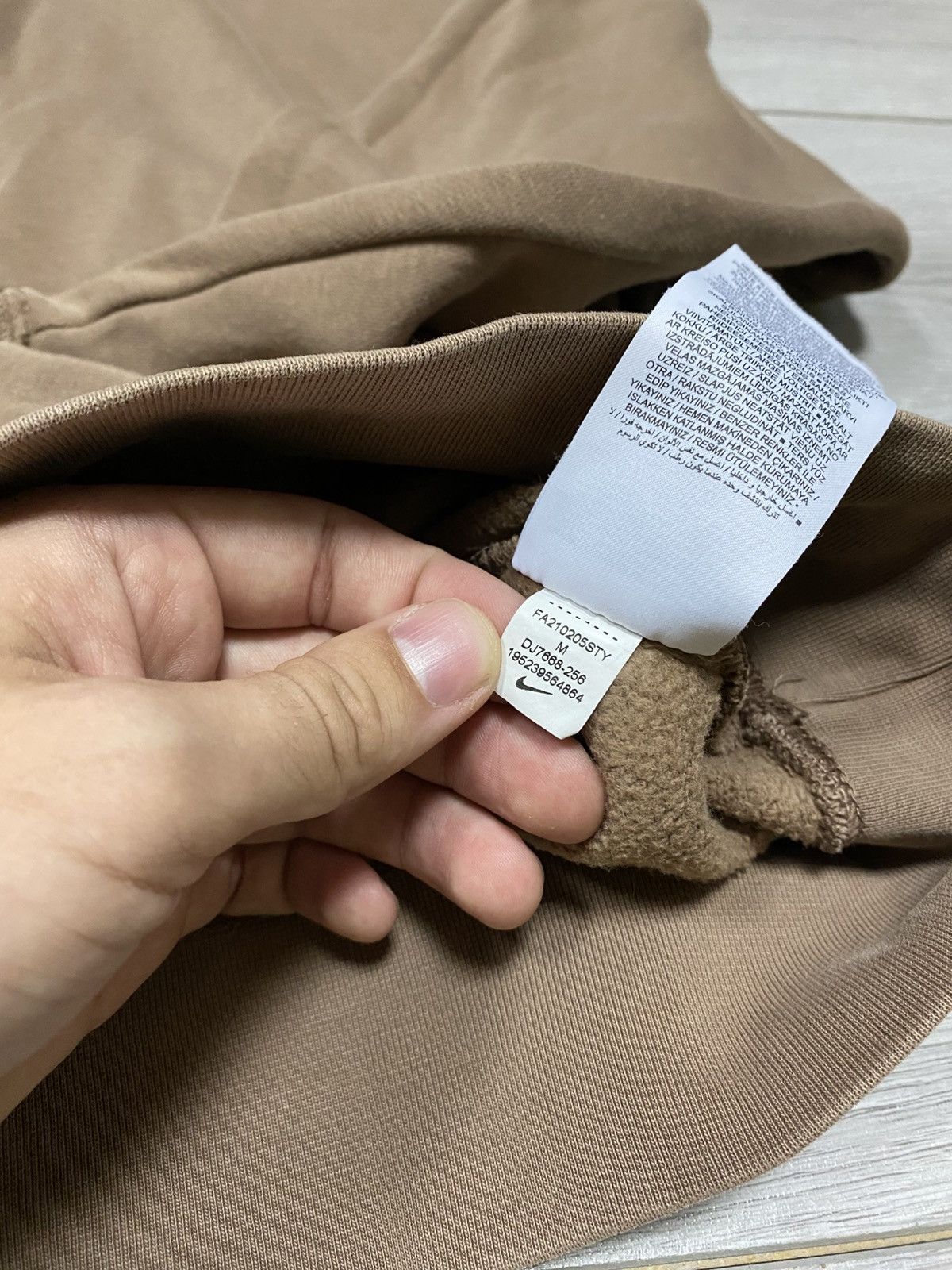 Nike Nike Brown Travis Style Center Logo Swoosh Hoodie Size US M / EU 48-50 / 2 - 5 Thumbnail