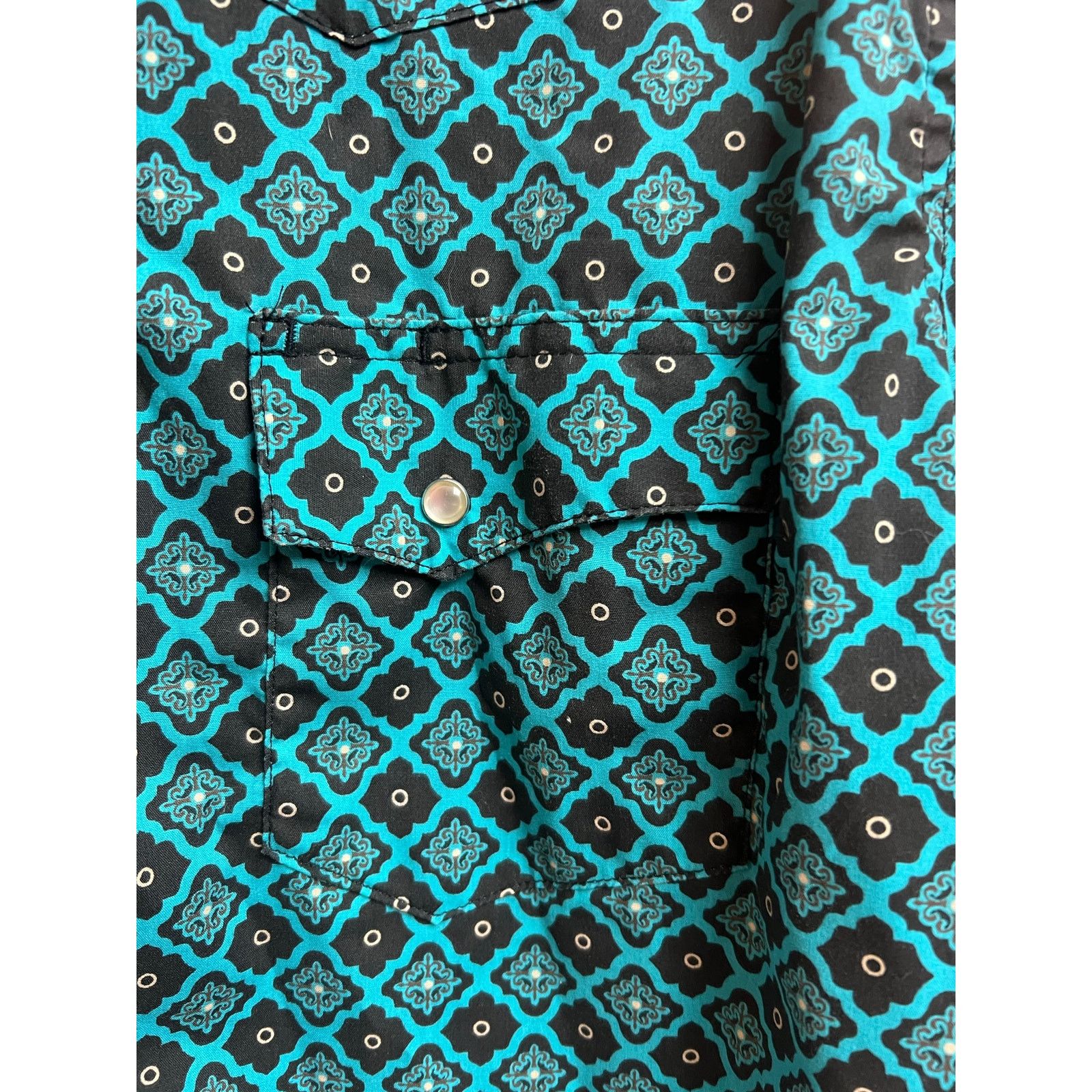 Wrangler Wrangler Wrancher Shirts Geometric Pattern Western XL Pearl Size US XL / EU 56 / 4 - 4 Thumbnail