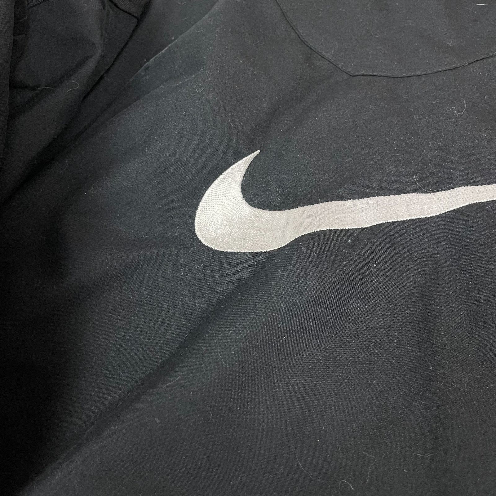 Nike × Vintage Nike Men's Black Swoosh Full Zip Windbreaker Jacket Large Size US L / EU 52-54 / 3 - 11 Thumbnail