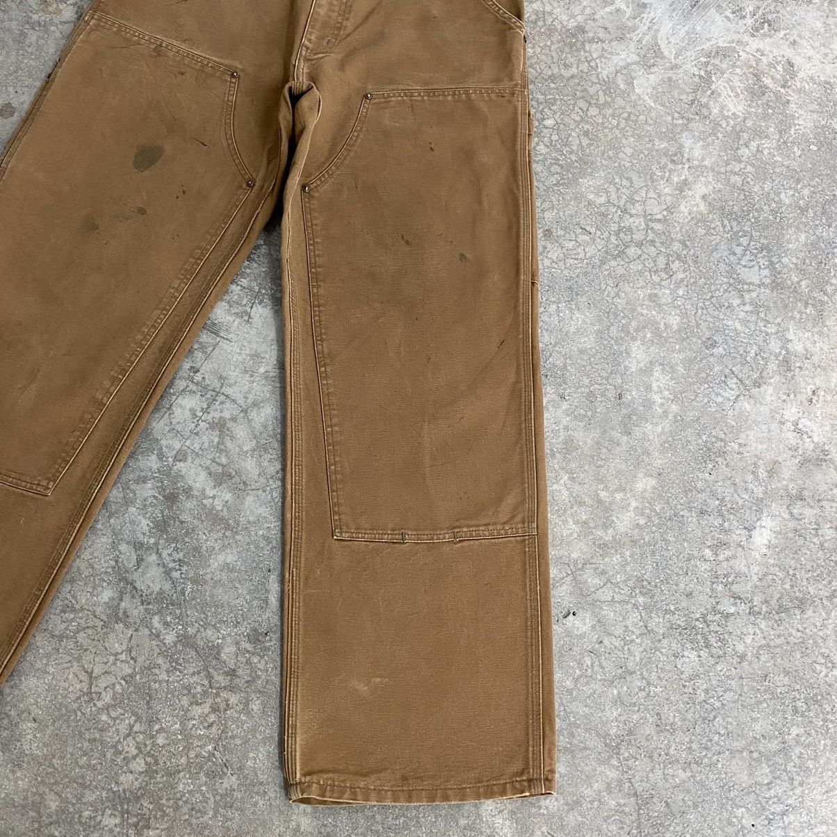 Carhartt Vintage Carhartt Double Knee Tan Dirty Carpenter Pants Size US 33 - 8 Thumbnail
