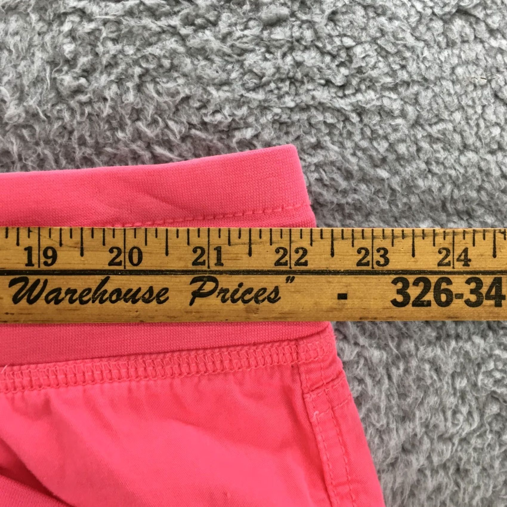 Vintage Maurices Board Shorts Womens 3 Pink Cotton Elastic Adjustable Waist Tie Pockets Size 26" / US 2 / IT 38 - 4 Thumbnail
