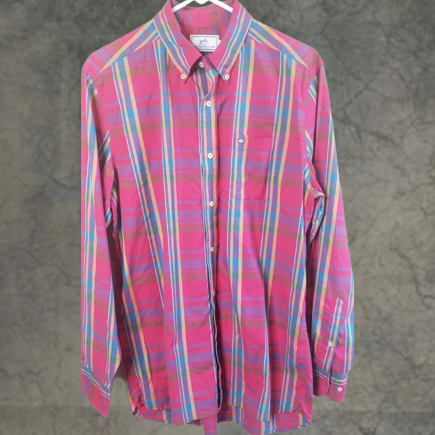 Southern Tide Southern Tide Shirt Mens Button-Down Plaid Long Sleeve M Classic Fit Multicolor Pocket Non-NWT Size US M / EU 48-50 / 2 - 1 Thumbnail
