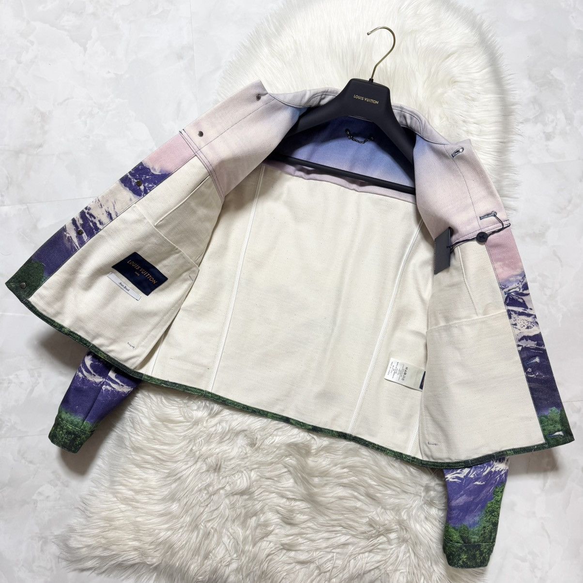 Louis Vuitton New Louis Vuitton Landscape Denim Jacket Monogram Leater Size US M / EU 48-50 / 2 - 9 Thumbnail