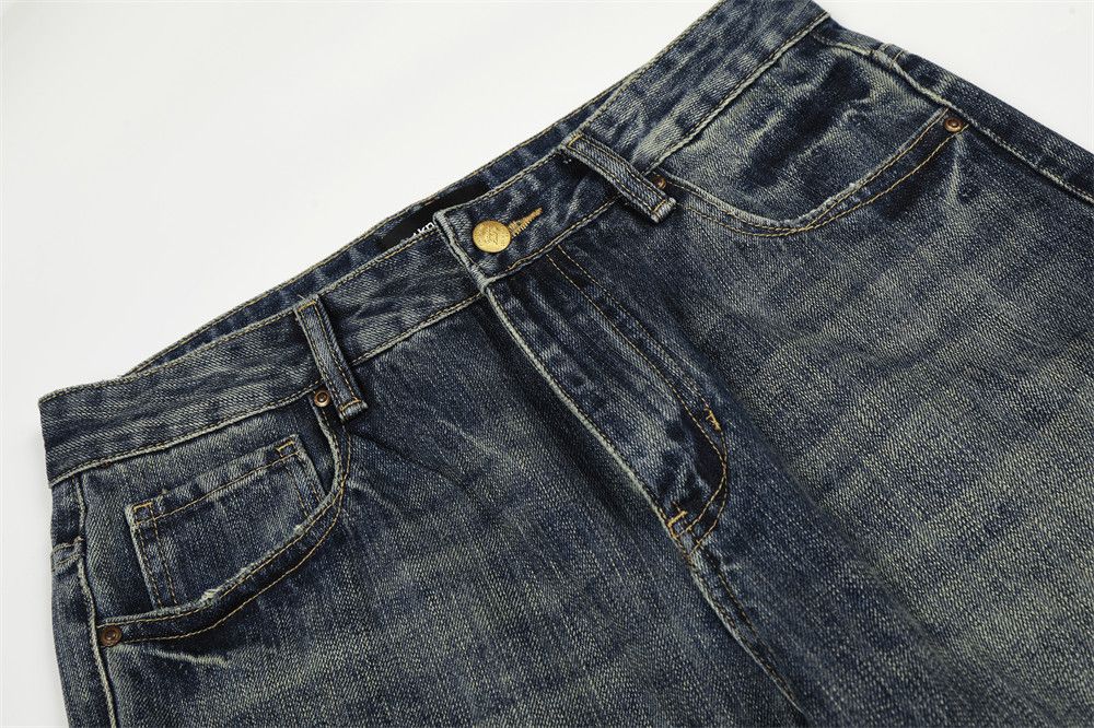 Vintage Retro male punk casual washed flared jeans Size US 32 / EU 48 - 3 Thumbnail