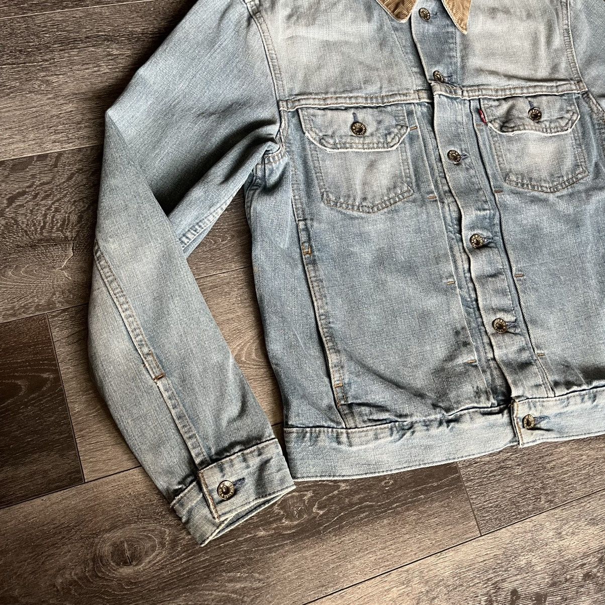 Levi's Vintage 1990s Levi’s 70527-0360 Corduroy Collar Denim Jacket Size US M / EU 48-50 / 2 - 3 Thumbnail