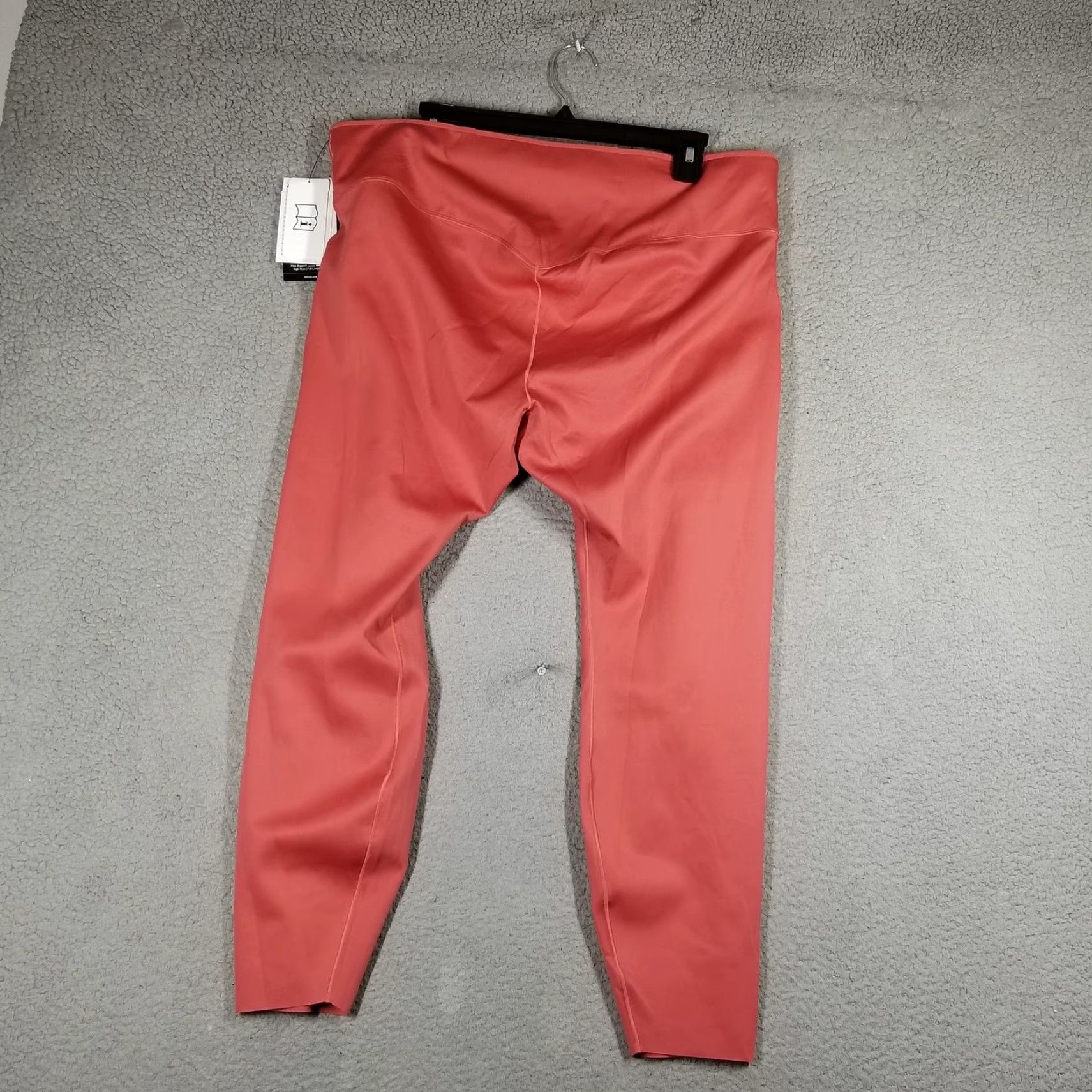 Nike Nike Go Dri-FIT Running Leggings Womens 2X Plus Coral Pink Zip Pockets High Rise Activewear 27.5 Inseam Mens? No gender: Women Size 40" / US 18 - 2 Thumbnail