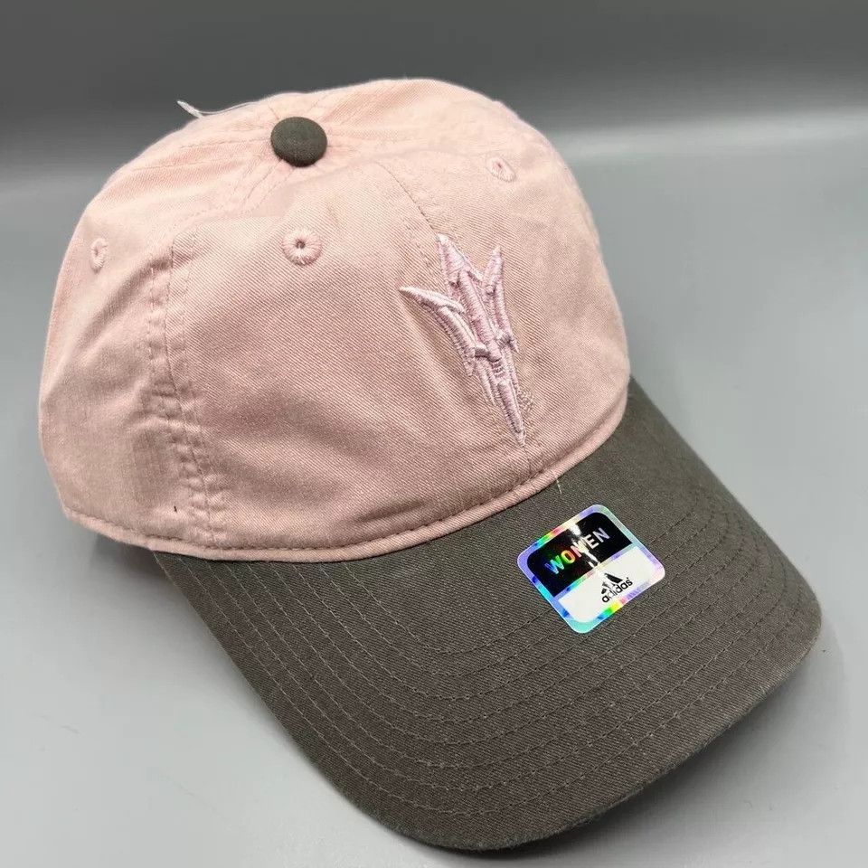 Adidas Arizona State Sun Devils Hat Women Adidas NBA Strap Back Cap Size ONE SIZE - 3 Thumbnail