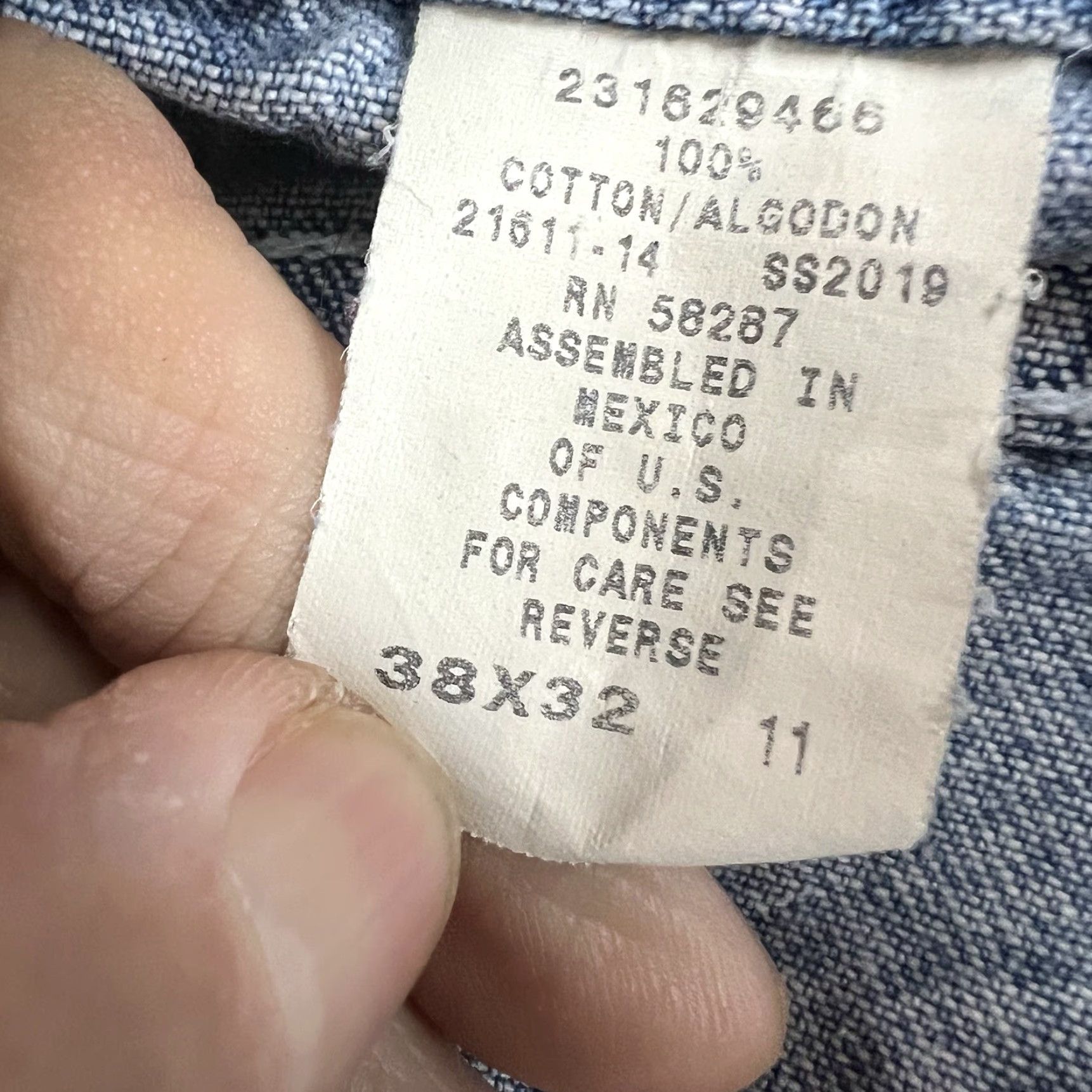 Faded Glory VINTAGE Faded Glory Carpenter Jeans 38x32 Men's Wide Leg Size US 38 / EU 54 - 7 Thumbnail