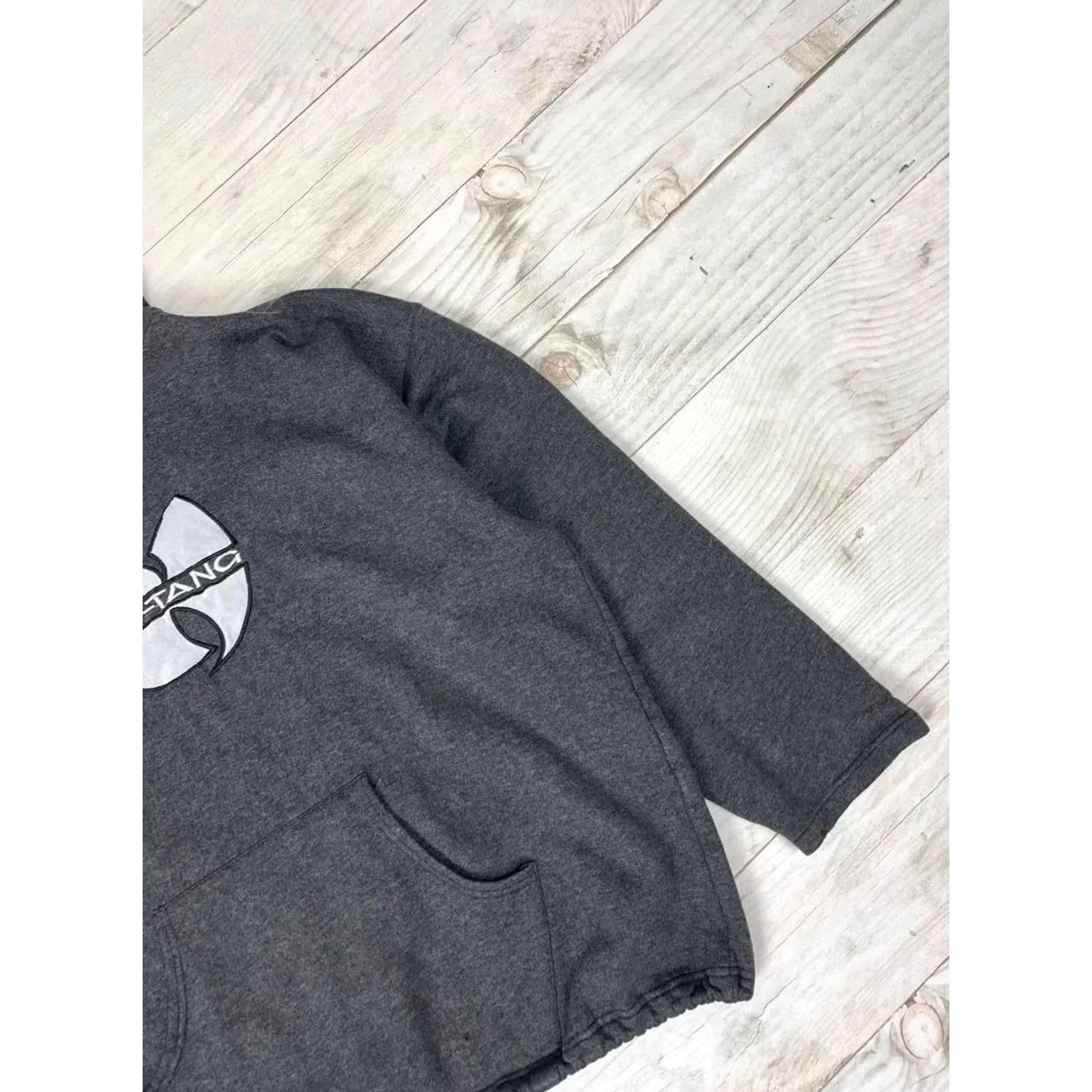 Vintage VINTAGE Wu Wear Wu Tang Clan Hoodie Men XL Gray 90s Pullover Hooded Sweatshirt Size US XL / EU 56 / 4 - 5 Thumbnail