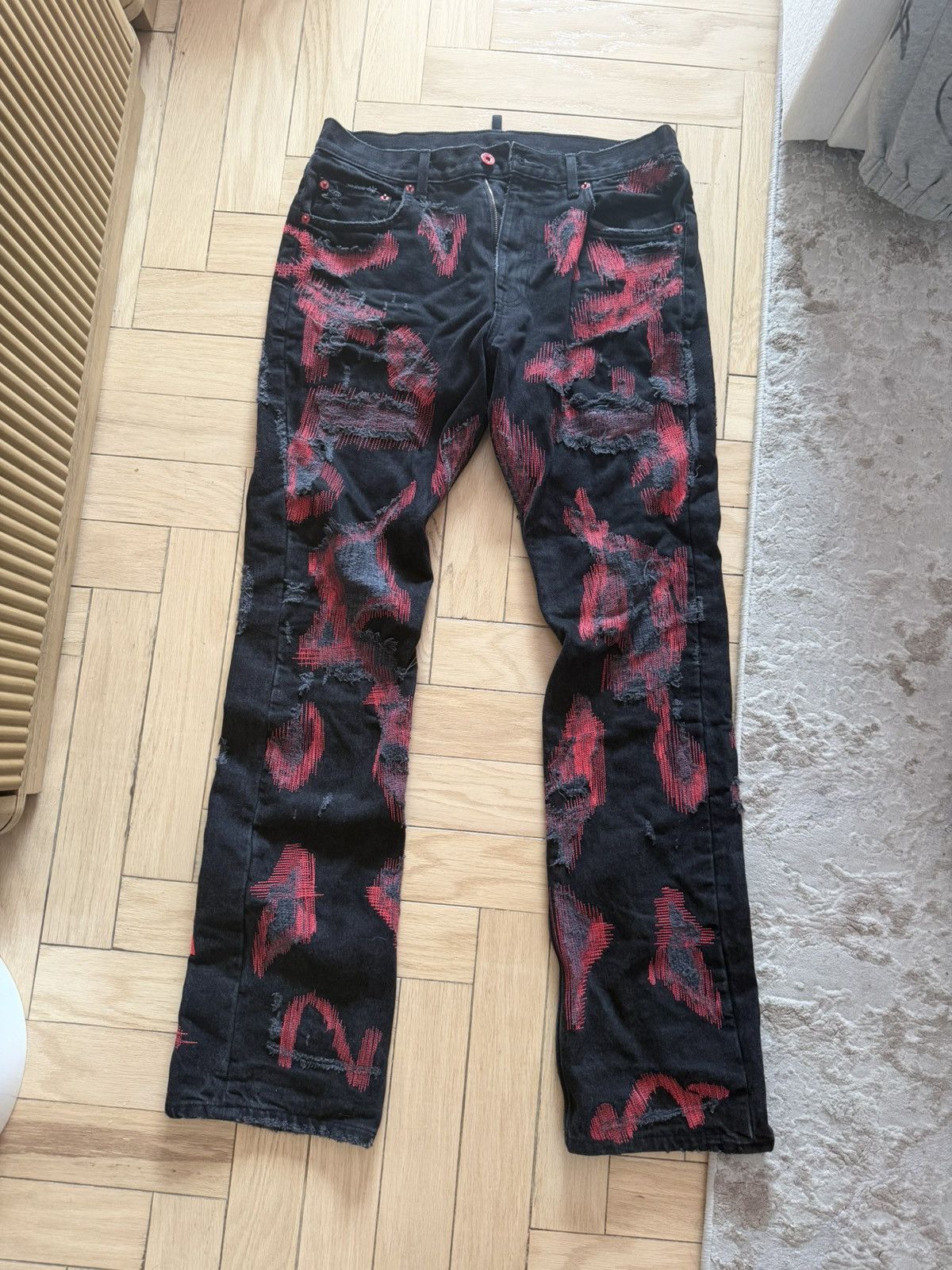 Endless Endless Denim Leather Pants | Grailed