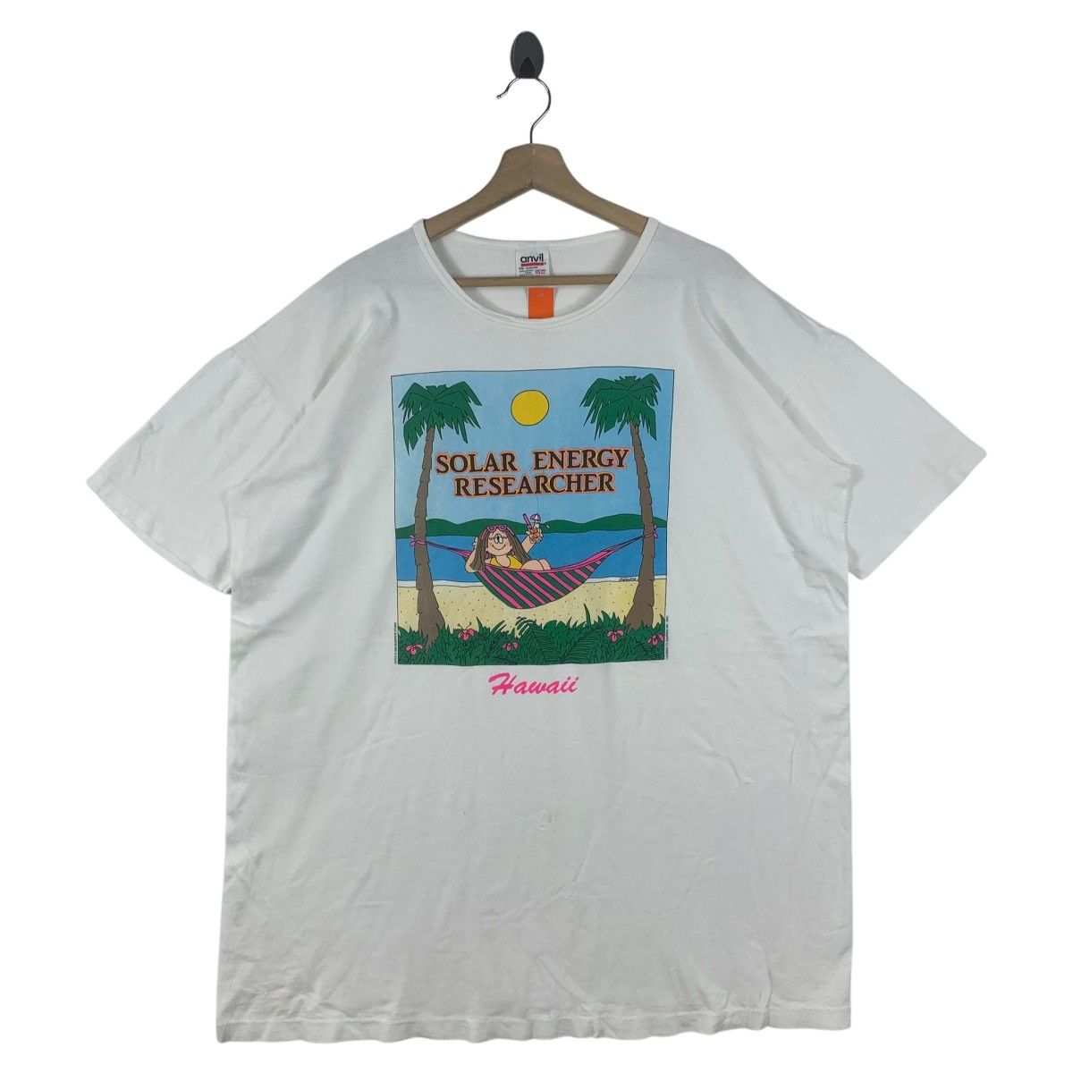 Vintage Vintage 90s SOLAR ENERGY hawaii big logo Surfing tee Size US XL / EU 56 / 4 - 1 Thumbnail