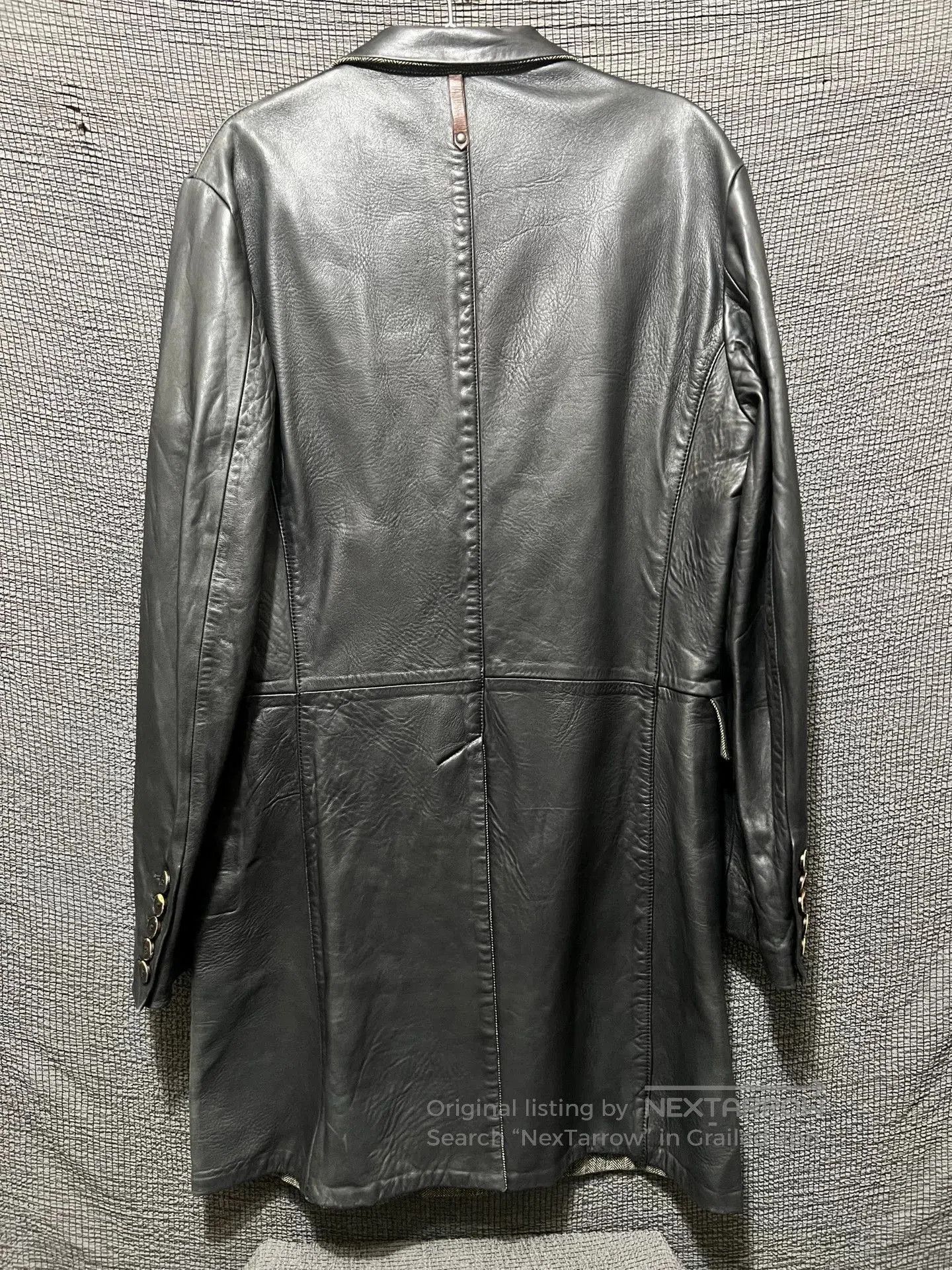 Isaac Sellam Experience dark leather overcoat by isaac sellam experience. Size US M / EU 48-50 / 2 - 2 Thumbnail