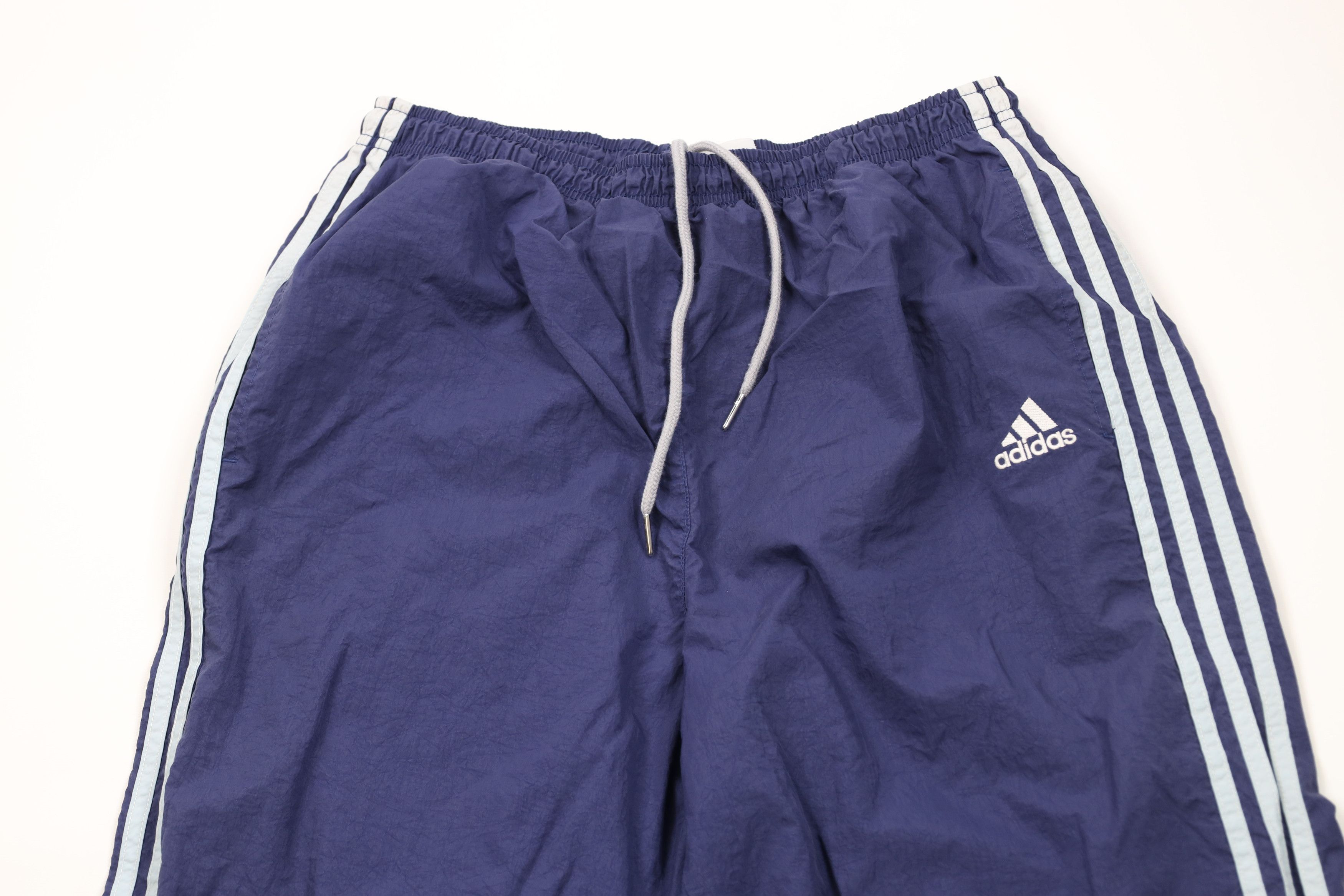 Adidas × Vintage Vintage 90s Adidas Cuffed Nylon Windbreaker Joggers Pants Size US 36 / EU 52 - 2 Thumbnail