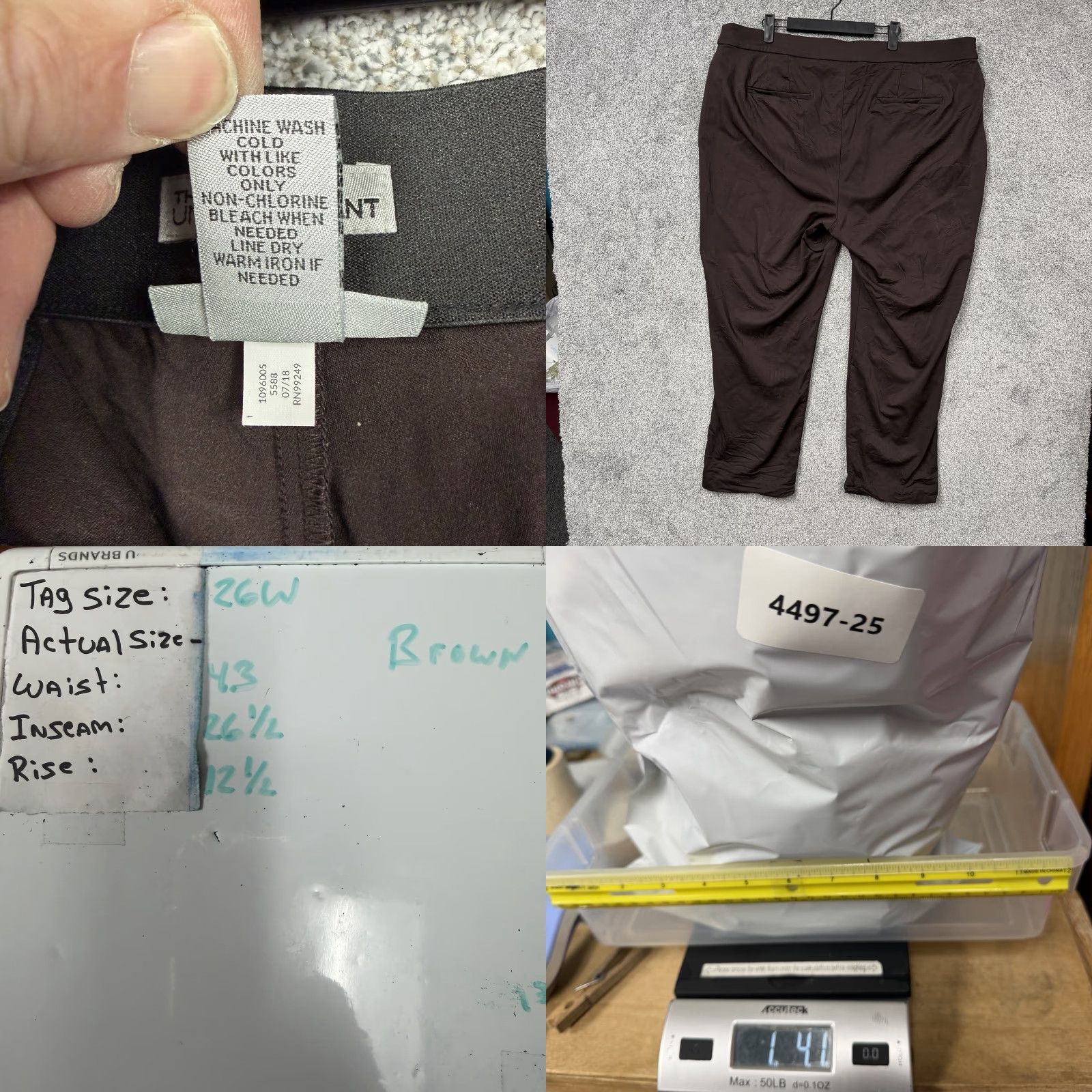 Vintage Catherines The Universal Pant Women 26W Plus Office Career Comfort Minimalist Size 26" / US 2 / IT 38 - 8 Thumbnail