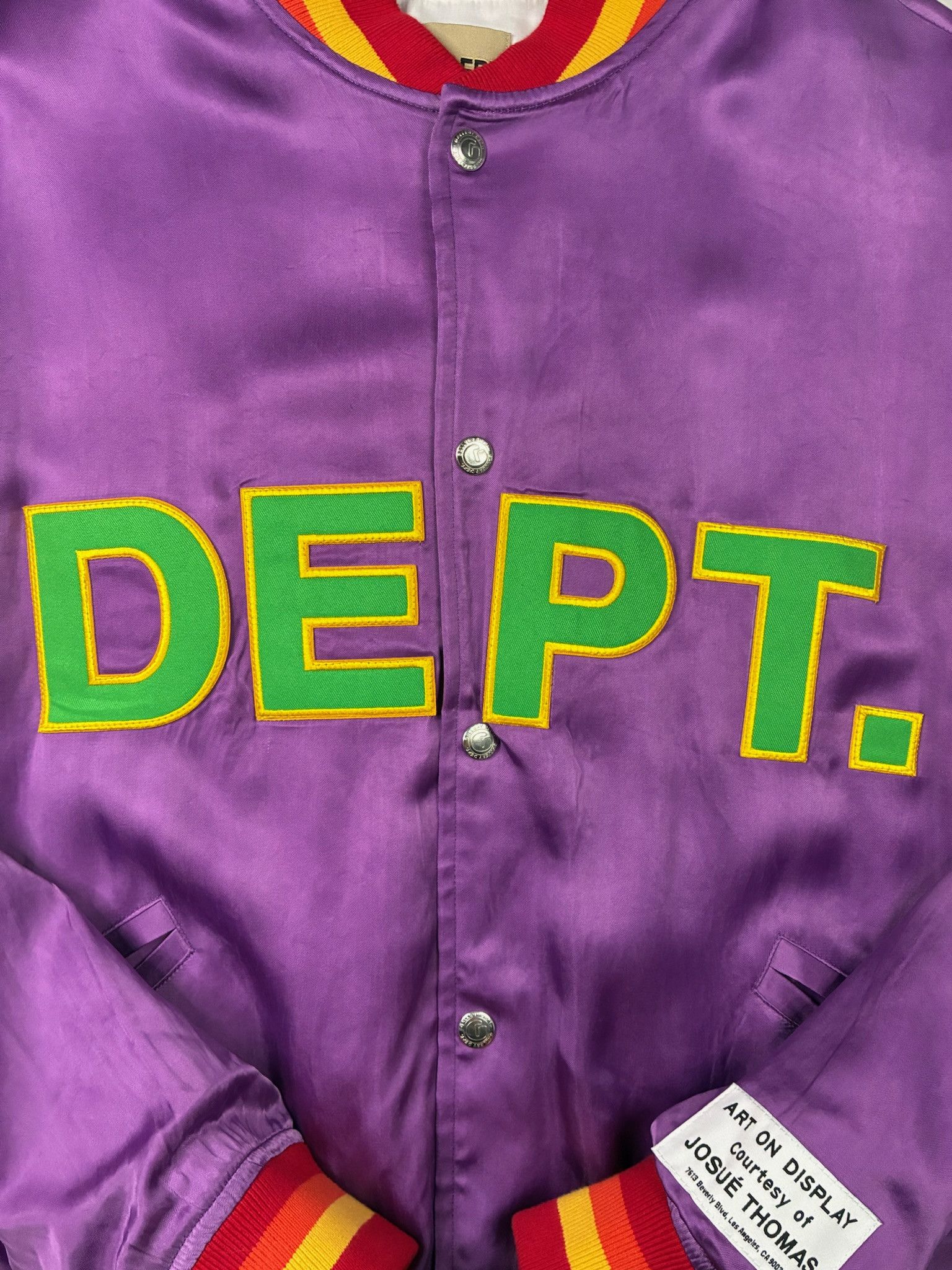 Gallery Dept. GALLERY DEPT MVP SATIN JACKET PURPLE Size US M / EU 48-50 / 2 - 2 Thumbnail