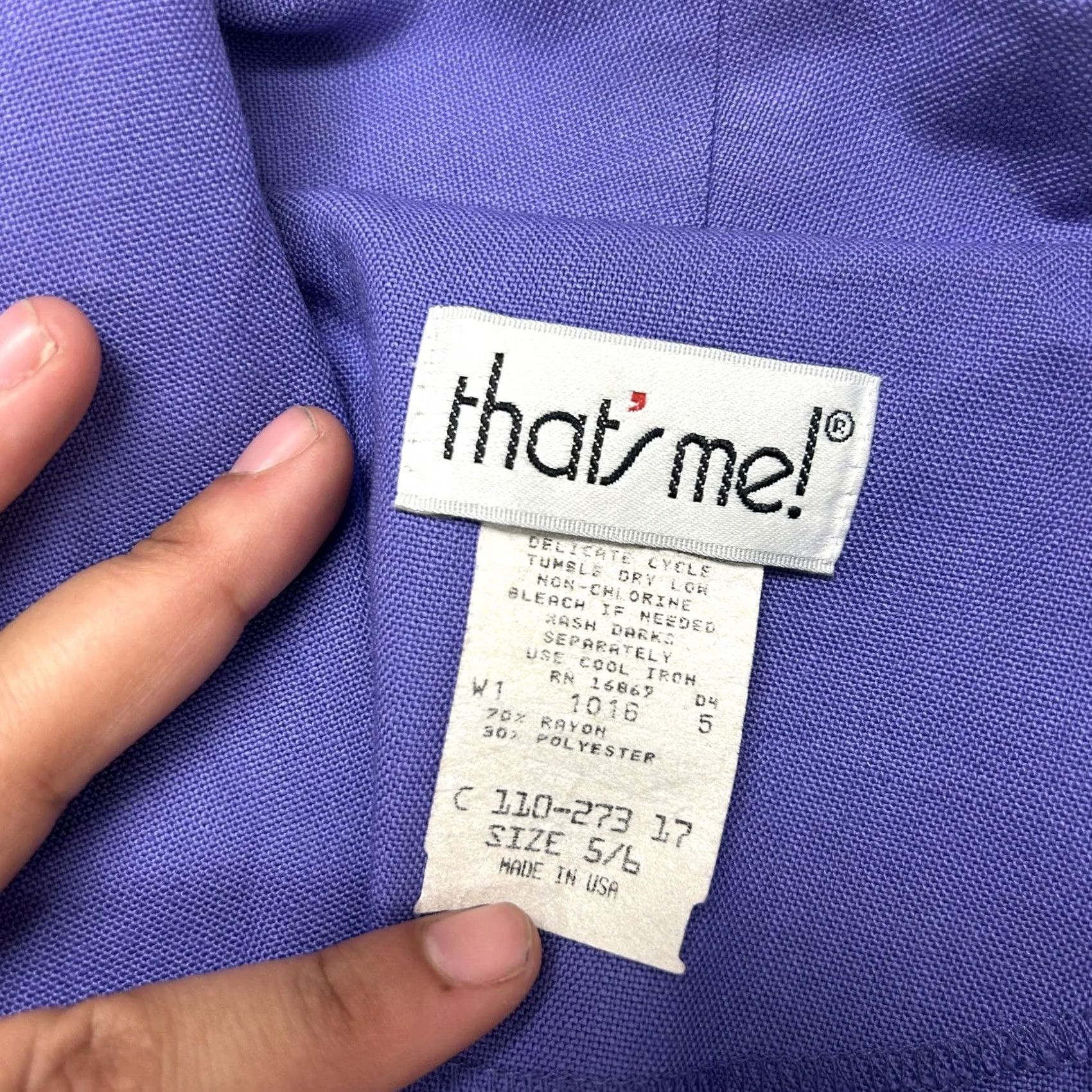 Vintage Vintage That's Me! Blazer Jacket Blue Short Sleeve Shawl Collar USA Womens 5/6 Size 27" / US 4 / IT 40 - 3 Thumbnail