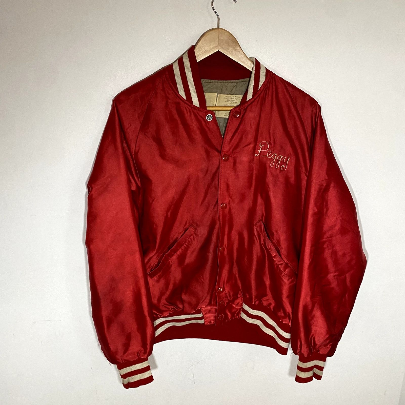 Delong × Vintage Vintage Chain Stitched Satin Varsity Jacket Fried Chicken 70 Size US M / EU 48-50 / 2 - 2 Thumbnail
