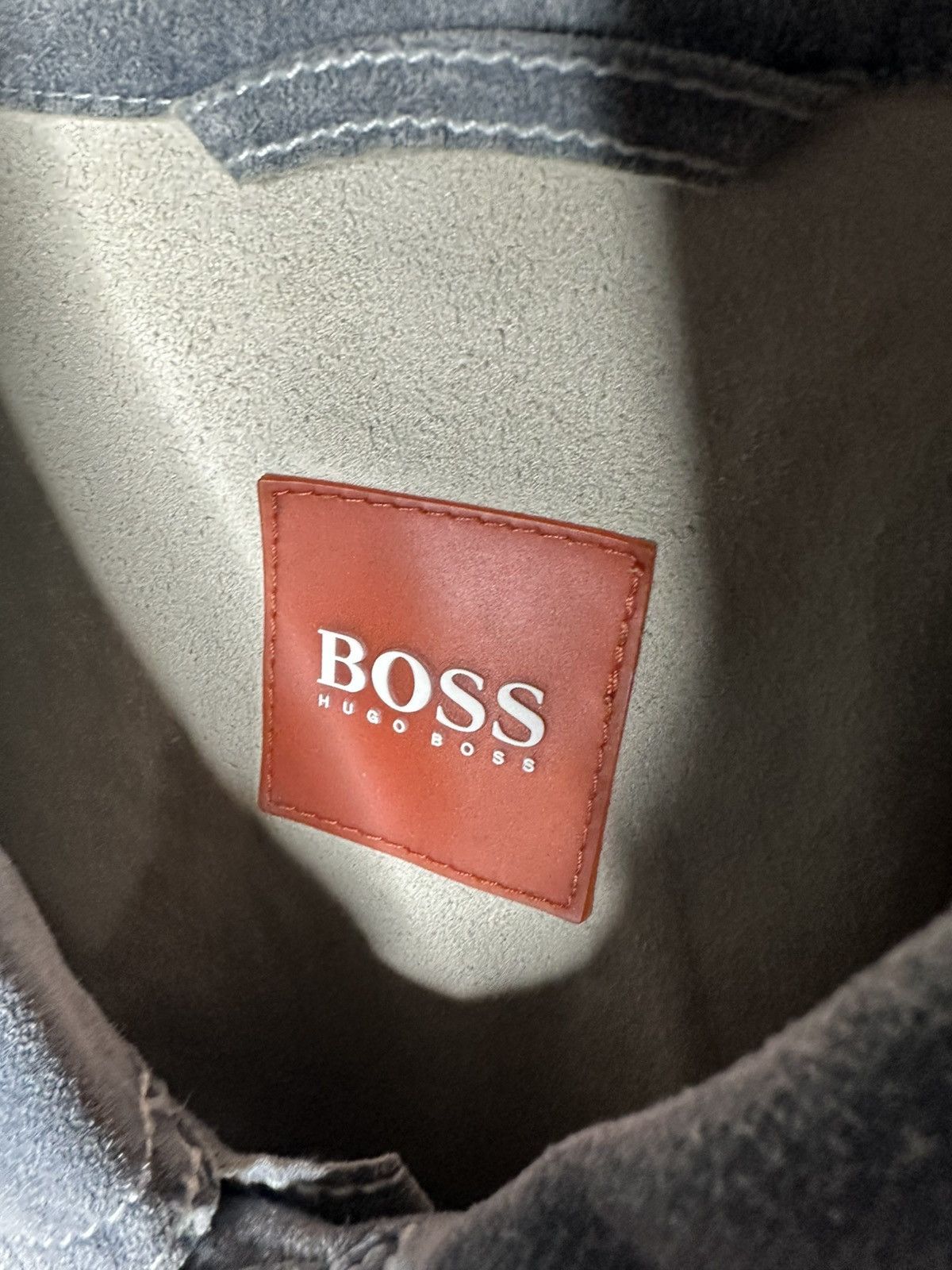 Hugo Boss Hugo Boss Grey Suede Style Jacket Buttoned Trucker Size 52 Size US L / EU 52-54 / 3 - 5 Thumbnail