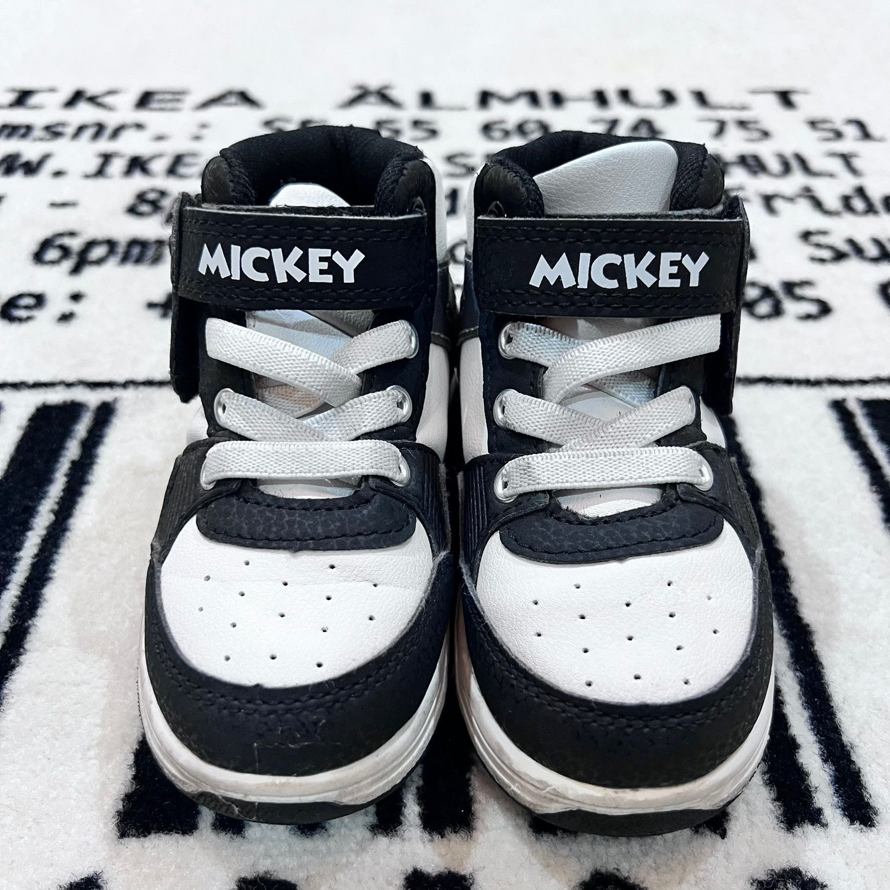 Disney Disney Mickey Logo High Top Velcro Strap Toddler Shoes Size US 8 / EU 41 - 2 Thumbnail