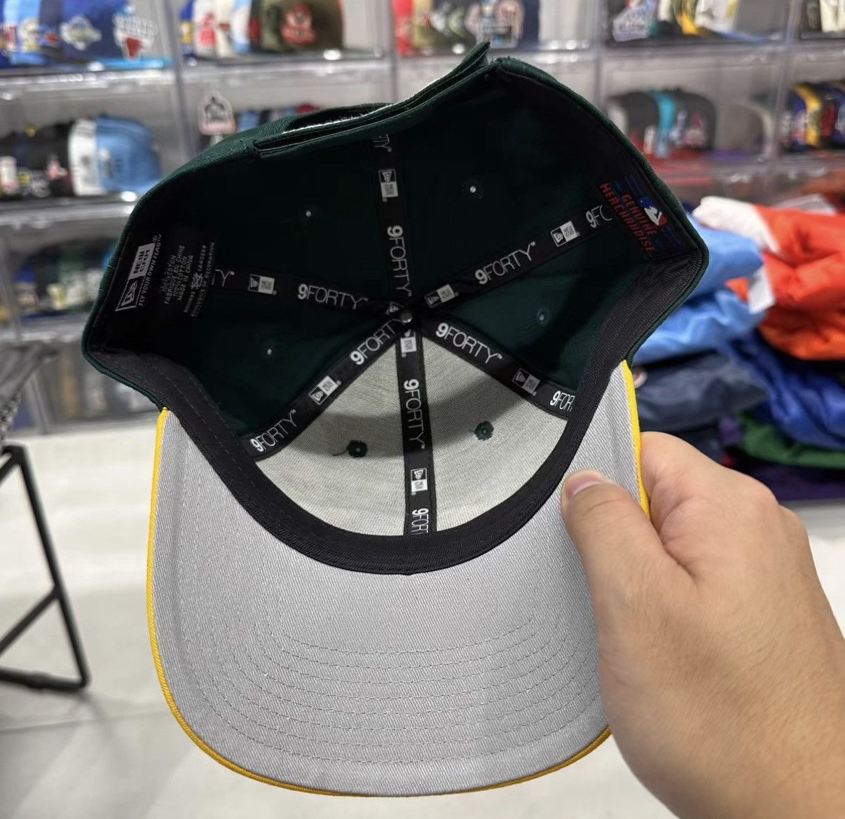 New Era New Era MLB Oakland Athletics Curved Brim Baseball Cap J32 Size ONE SIZE - 4 Thumbnail