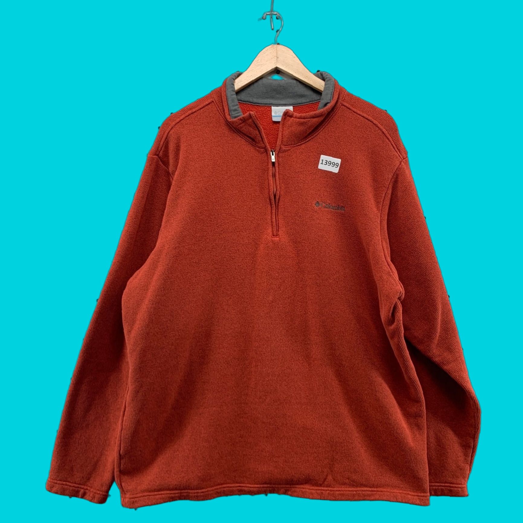 Rusty Columbia 1/4 Zip Pullover Sweatshirt Mens 2XL Outdoors Hiking Rust Orange Size US XXL / EU 58 / 5 - 1 Thumbnail