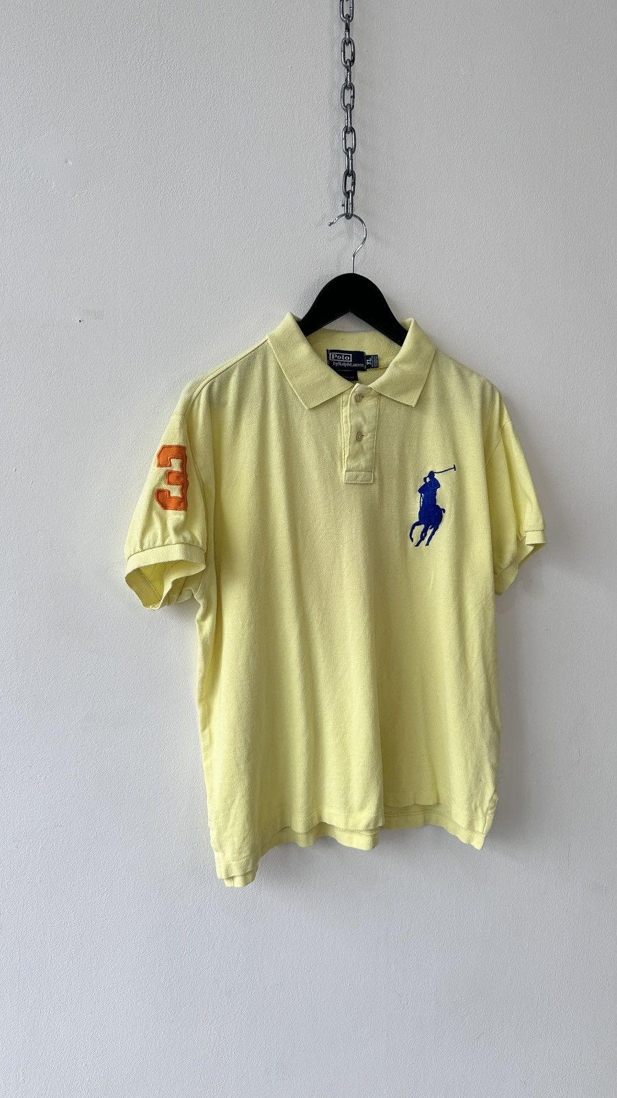 Polo Ralph Lauren Polo Ralph Lauren Big Pony Shirt Size XL Custom Fit Yellow Size US XL / EU 56 / 4 - 3 Thumbnail