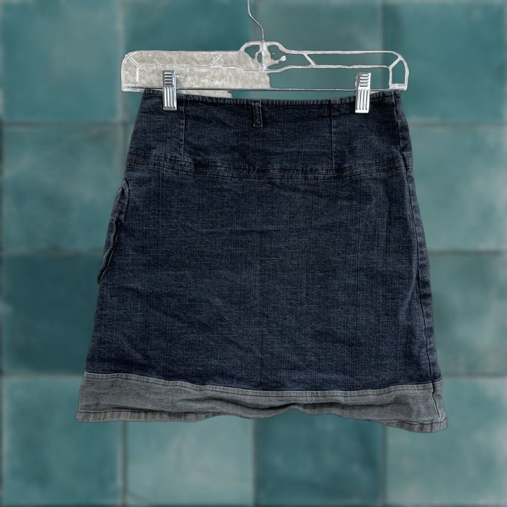 Christian Lacroix VINTAGE Christian Lacroix Mini Skirt XS Denim 0 24 Blue Cyber Fairy Grunge Women's 0 or 24? Size 26" / US 2 / IT 38 - 1 Thumbnail