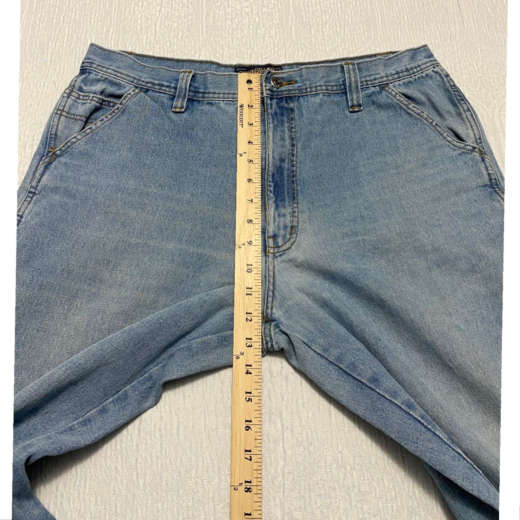 Vintage Steve & Barry's Carpenter Jeans Men 36x34 Blue Y2K Workwear 90s Denim Carpenter Loop Utility Pockets Baggy? Size US 36 / EU 52 - 7 Thumbnail