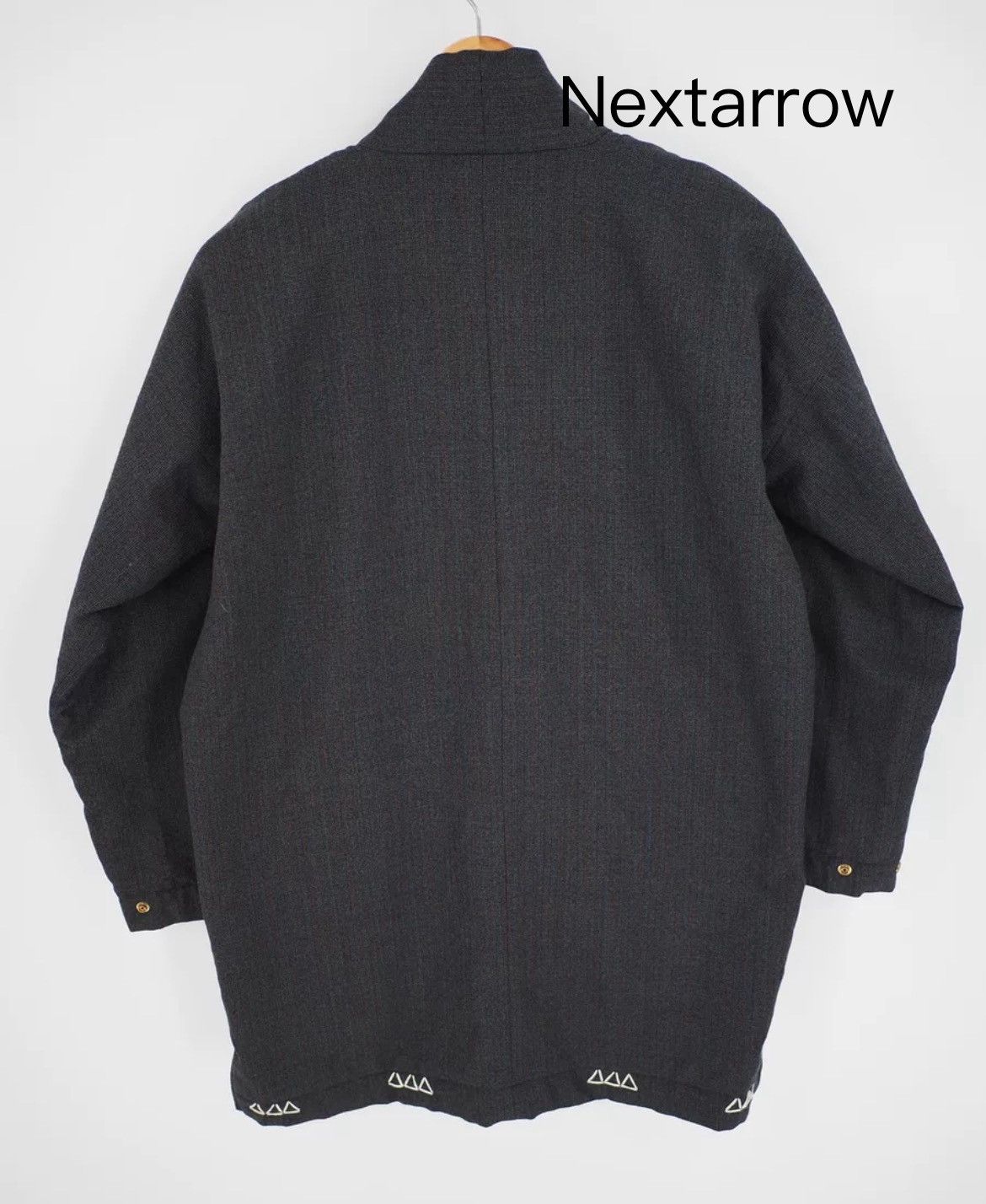 Visvim VISVIM dark gray striped wool blended cotton robe Size US S / EU 44-46 / 1 - 2 Thumbnail