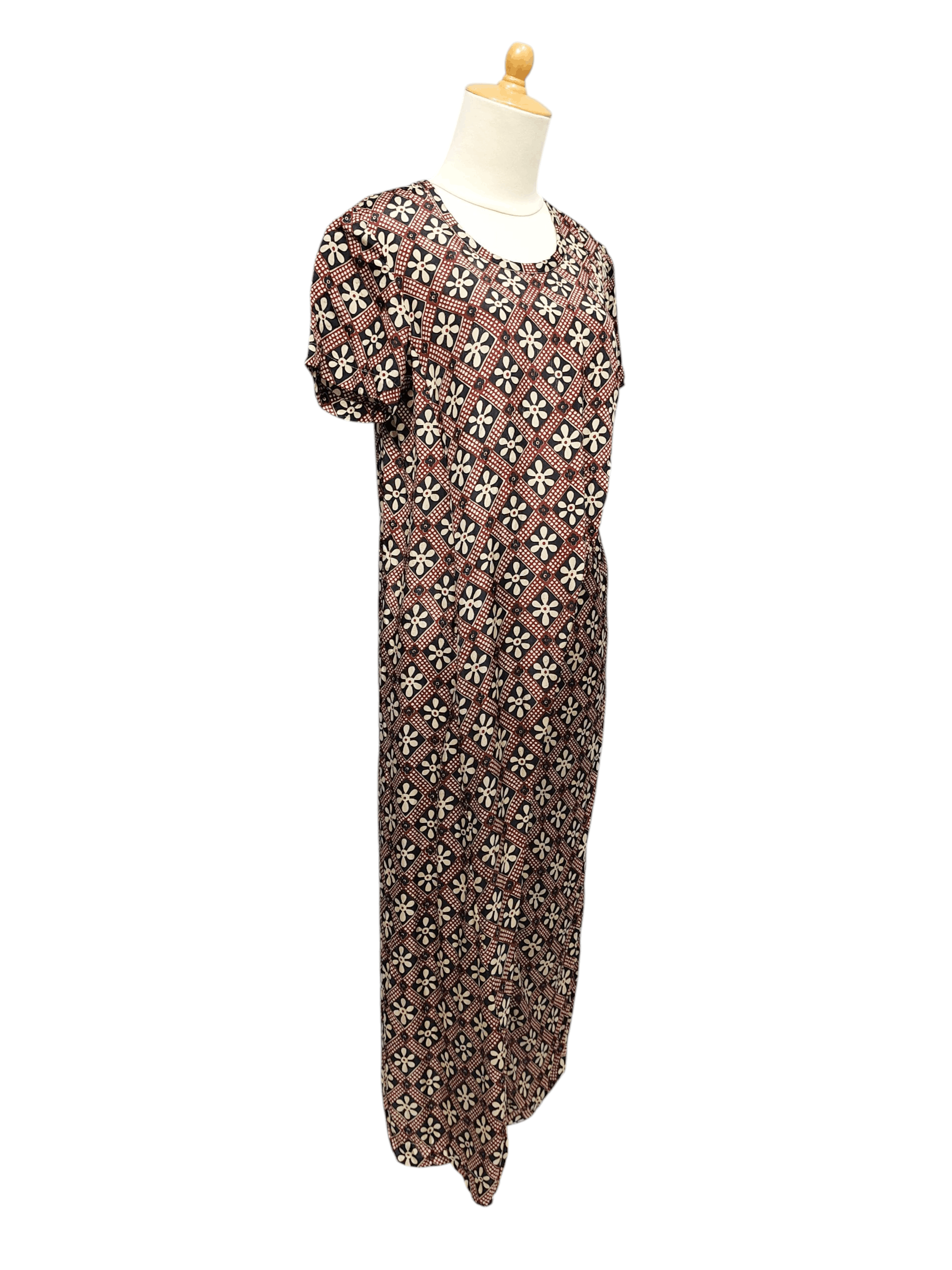 Tricot Comme des Garcons AD97 Tricot CDG- Asymmetric Draped Floral Geometric Dress Size M / US 6-8 / IT 42-44 - 2 Thumbnail