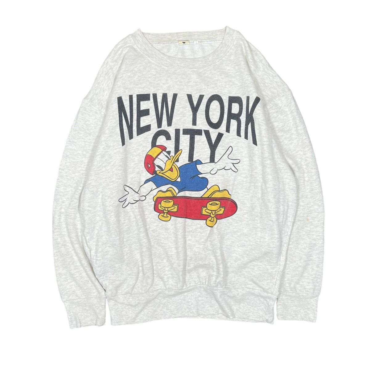 Disney × Vintage 1990s Donald Duck NYC Oversize Crewneck Size US XL / EU 56 / 4 - 1 Thumbnail
