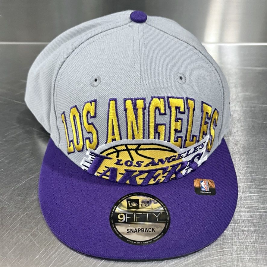 New Era Los Angeles Lakers Big Logo 9FIFTY Snapback Cap Hat Size ONE SIZE - 1 Thumbnail