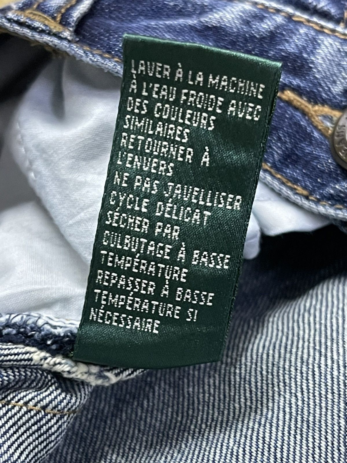 Lauren Ralph Lauren × Polo Ralph Lauren × Vintage Flare Vintage Laurent Jeans Co with Patches Size US 33 - 20 Thumbnail