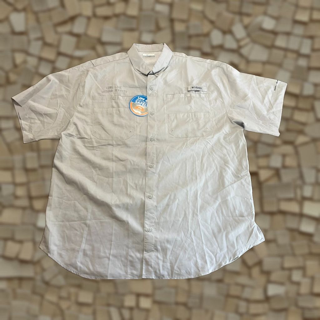 Vintage Columbia Shirt Men's XL Gray Button Up Long Lake Outdoor Services NWT Casual Size US XL / EU 56 / 4 - 1 Thumbnail
