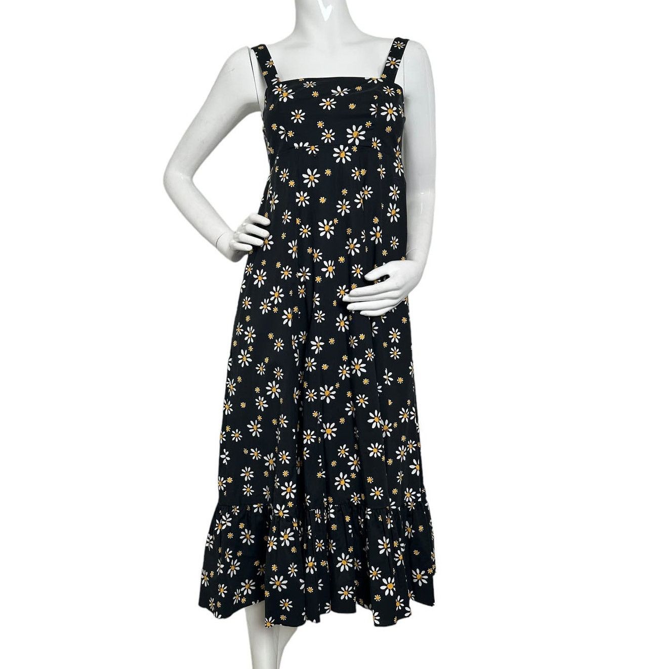 Kate Spade Kate Spade Daisy Dots Al Fresco Midi Dress XS Black Size XS / US 0-2 / IT 36-38 - 1 Thumbnail