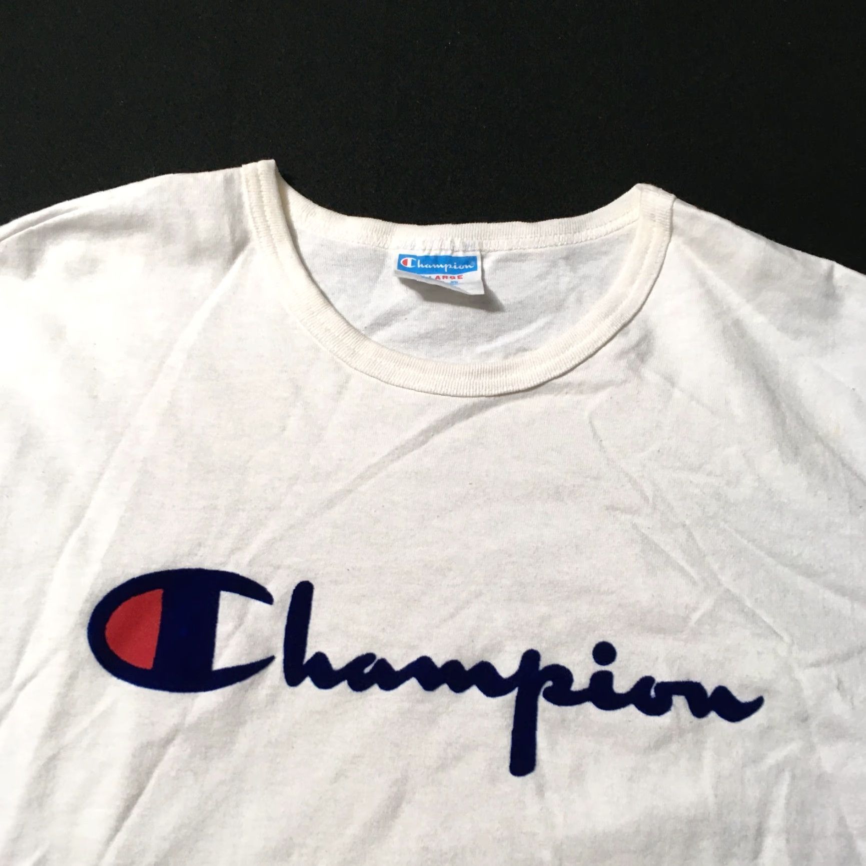 Champion Champion Shirt Mens 2XL White Logo Short Sleeve Size US XXL / EU 58 / 5 - 2 Thumbnail