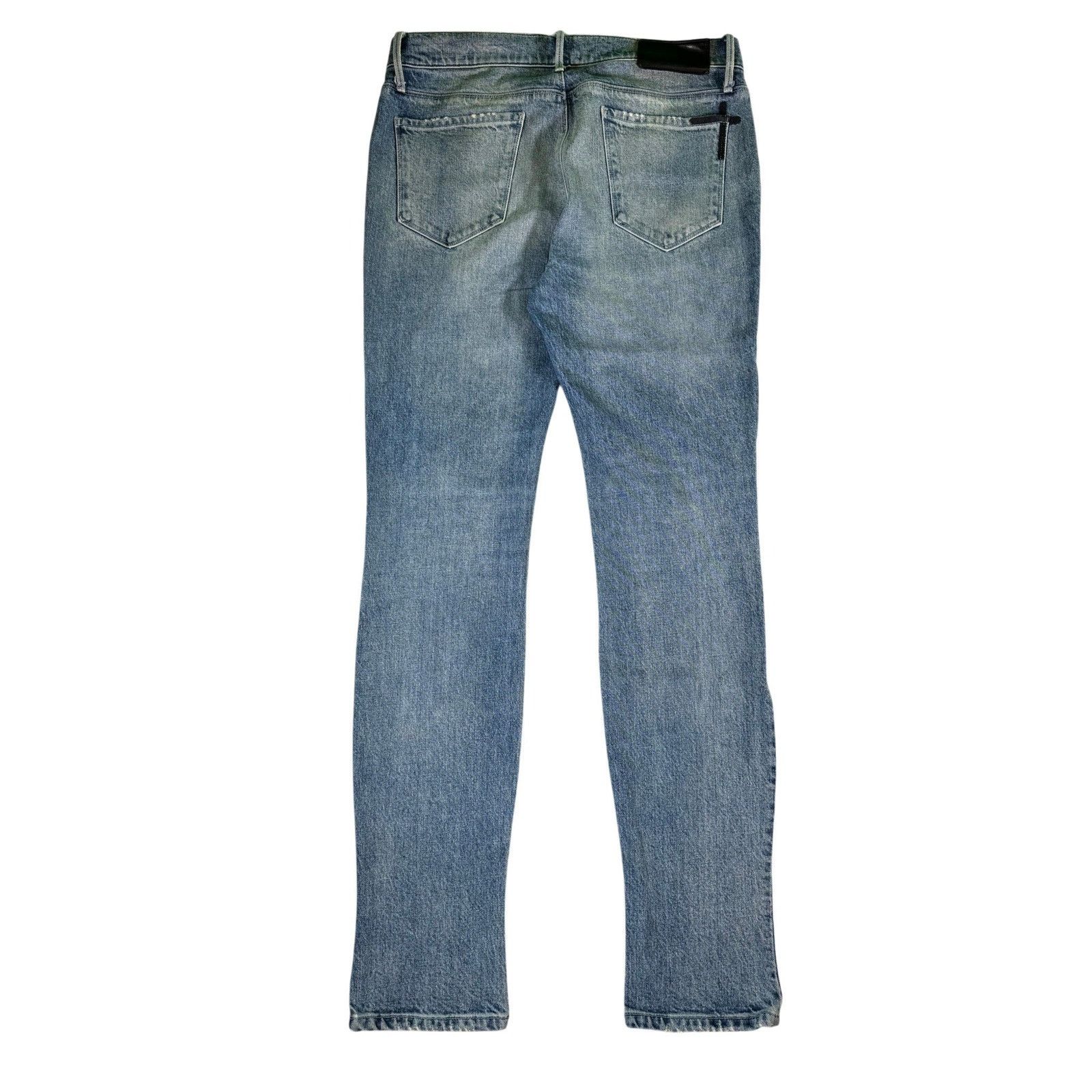 Rta RTA Embroidered Logo Plain Light Wash Jeans Size US 32 / EU 48 - 2 Thumbnail