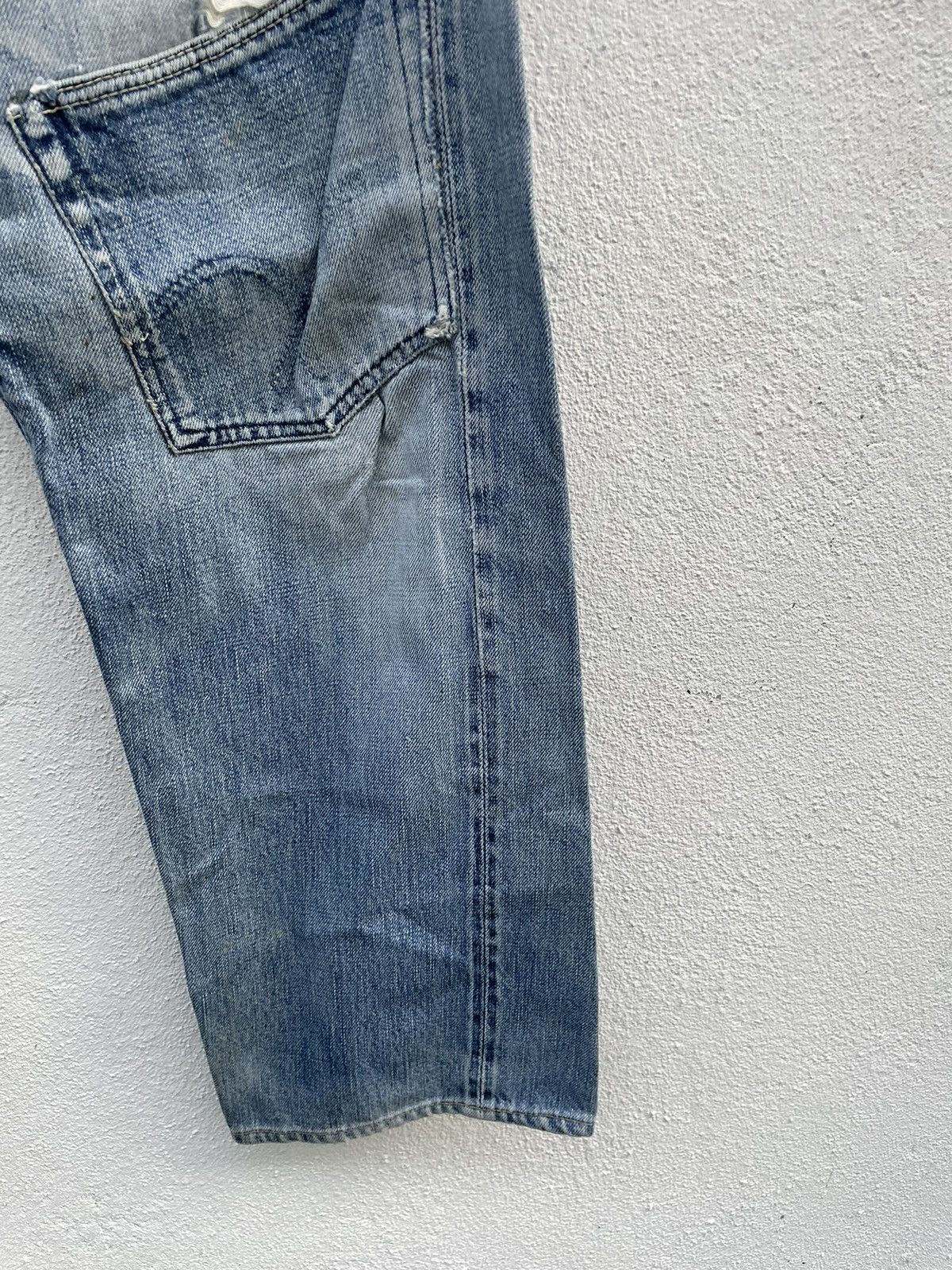 Full Count & Co. Vintage Full Count Distressed Selvedge Jeans Size US 30 / EU 46 - 8 Thumbnail