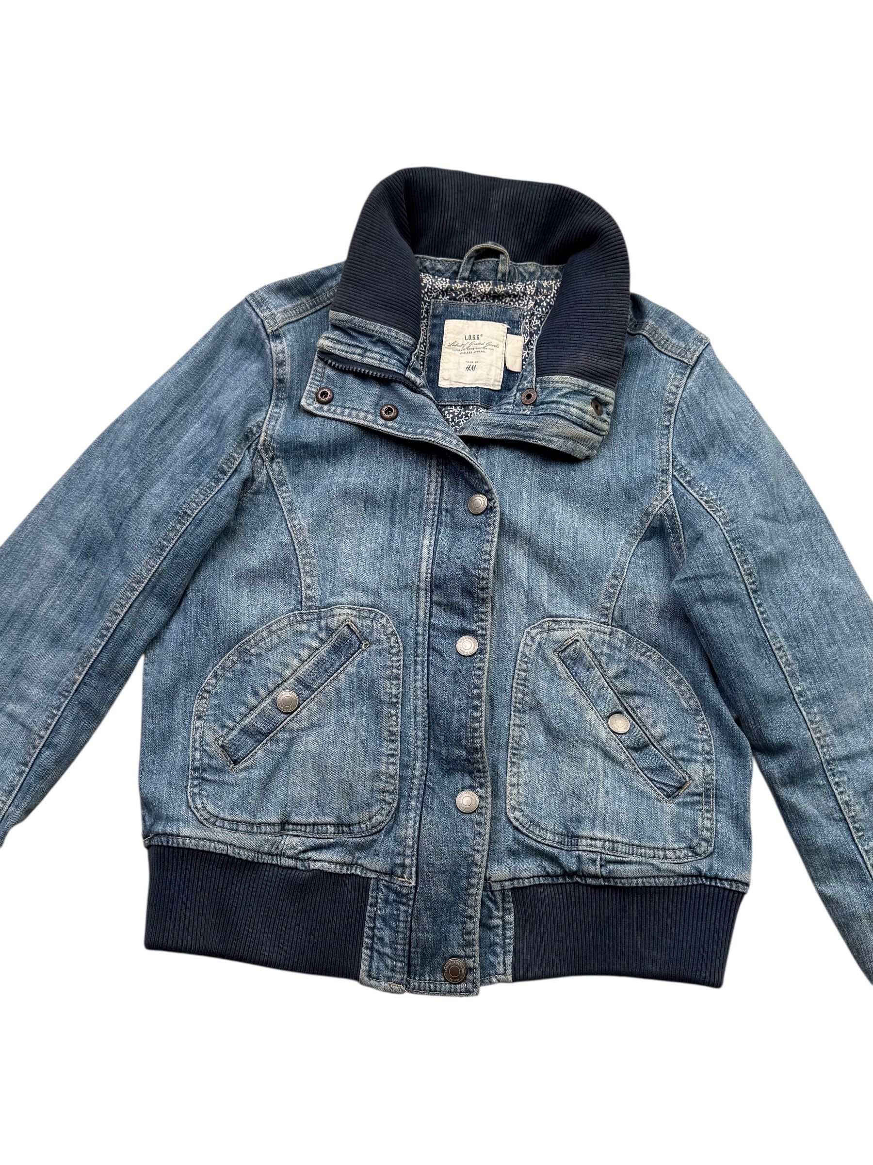 Other Vintage Cropped Denim Jacket M47(E30)(D15)(V34) Size S / US 4 / IT 40 - 2 Thumbnail