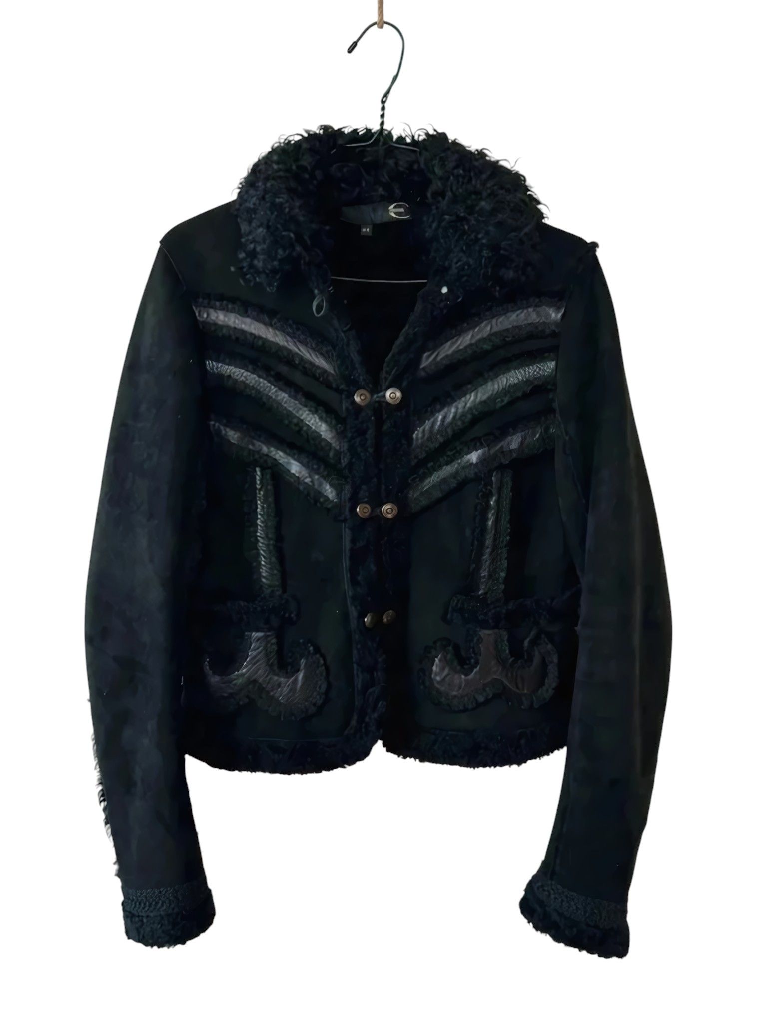 Roberto Cavalli SHEARLING SUEDE LEATHER JACKET Size M / US 6-8 / IT 42-44 - 2 Thumbnail