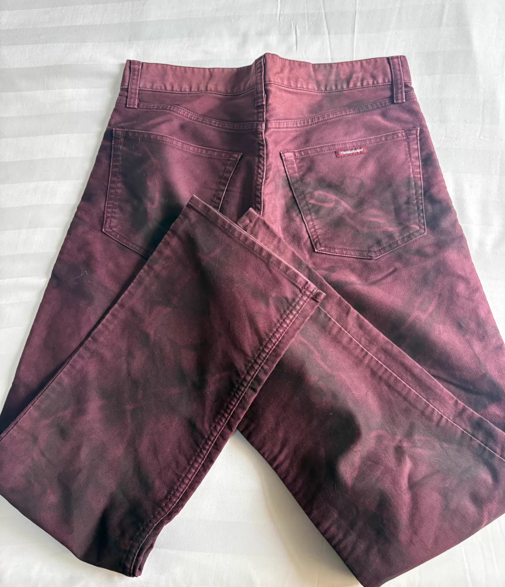 Tornado Mart Tornado Mart Vtg Visual Kei Dye Black/Red Pants Size US 32 / EU 48 - 8 Thumbnail