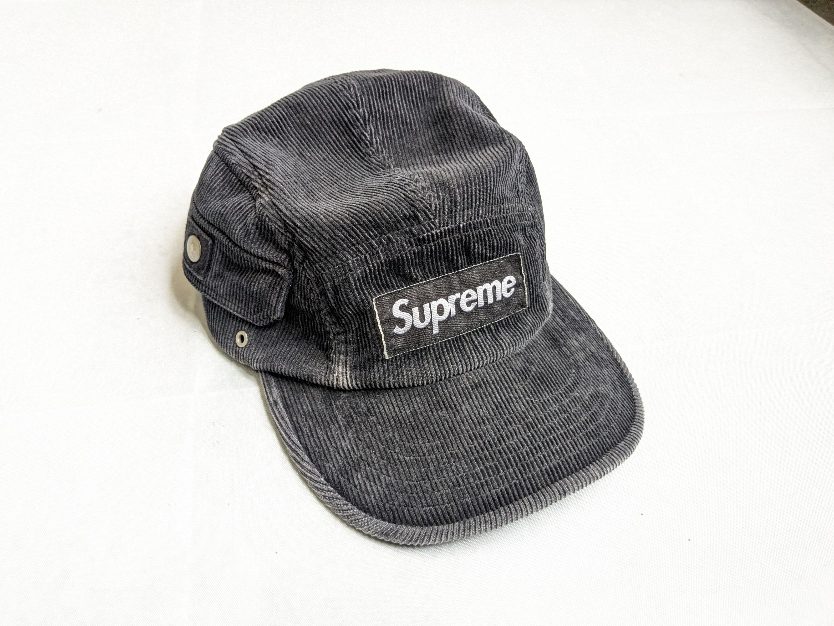 Supreme Supreme Box Logo Suede Camp Hat SS16 Made In USA | Grailed